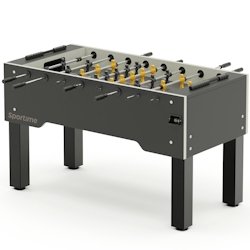 Sportime Tischkicker "Dragon Steel", Black Guardian vs. Yellow Dragon, Spielfeld Grau, Platinum Grey Image