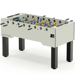 Sportime Tischkicker "Dragon Steel", Blue Guardian vs. Yellow Dragon, Spielfeld Grau, Hamilton White Image