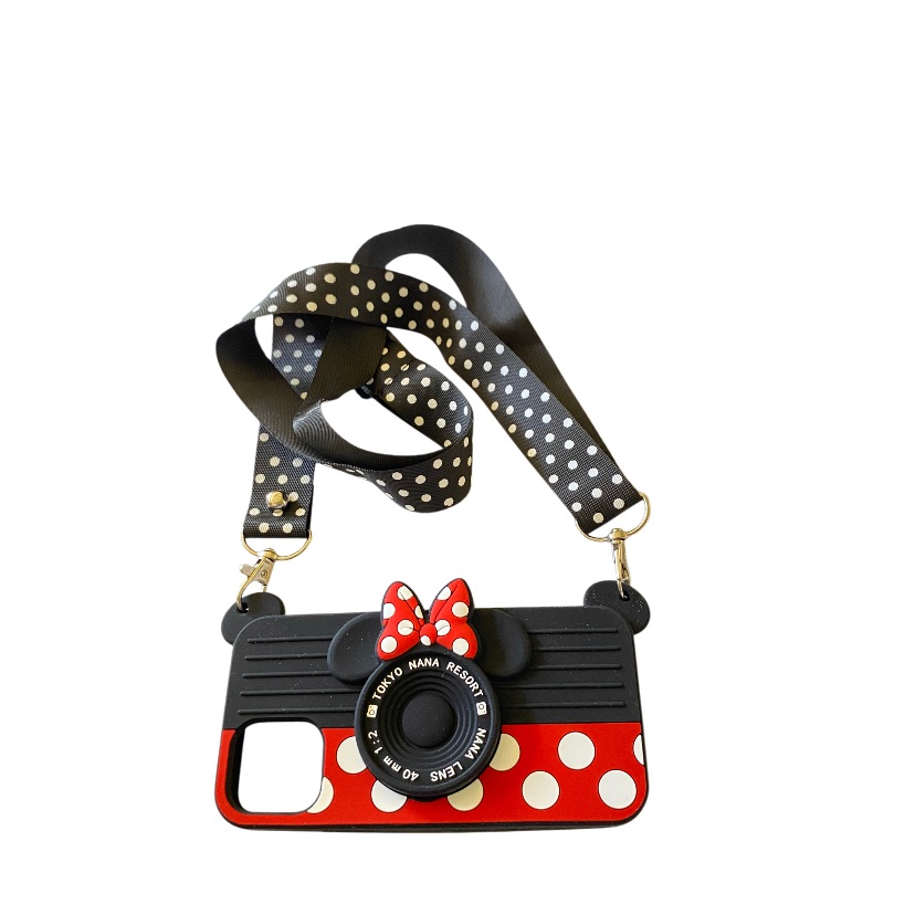 Disney Cell Phones & Accessories | Disney Minnie Mouse Cell Phone Case - Red And Black | Color: Black/Red | Size: Os