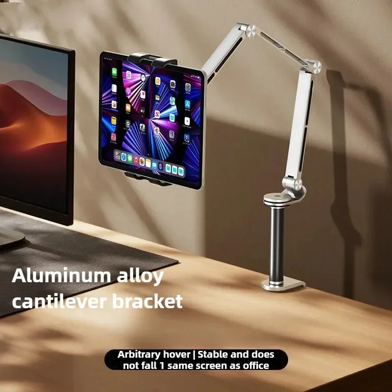 Faltbarer, flexibler Tablet-Ständer für den Schreibtisch, 360° ° Verstellbare iPad-Armhalterung, tragbarer Monitorständer, kompatibler Telefonhalter Image