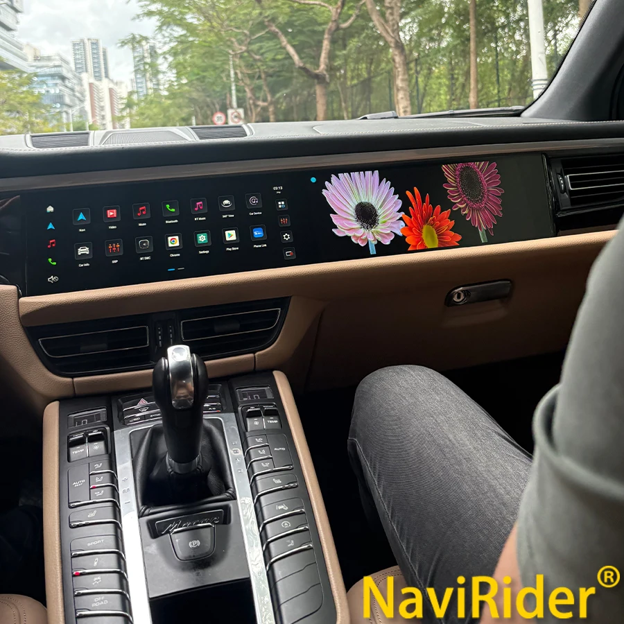 Für Porsche Macan 2018-2024 PCM 5,0 Verbesserte Interaktive Dual Screen Stereo Auto Radio GPS Carplay Multimedia Player Image