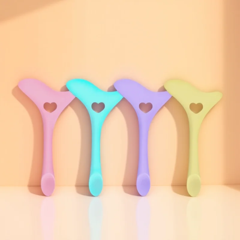 Wiederverwendbare Silikon Mascara Eyeliner Lippenstift Beauty Tool Auge Gesicht Wimpern Applikator Schild Image