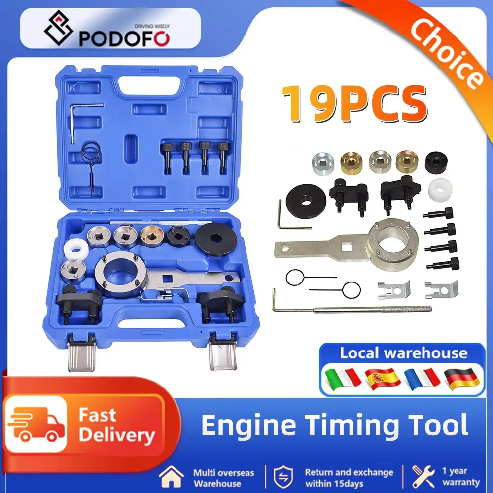 Podofo albero a camme albero motore Kit di attrezzi di fasatura del motore misura per Audi VW VAG 2006-2018 EA888 1.8 2.0 TSI TFSI T10355 T10060A T10352