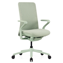 Bürostuhl / Drehstuhl VERVIO Rücken 3D Netzstoff / Sitz Stoff salbei hjh OFFICE Image