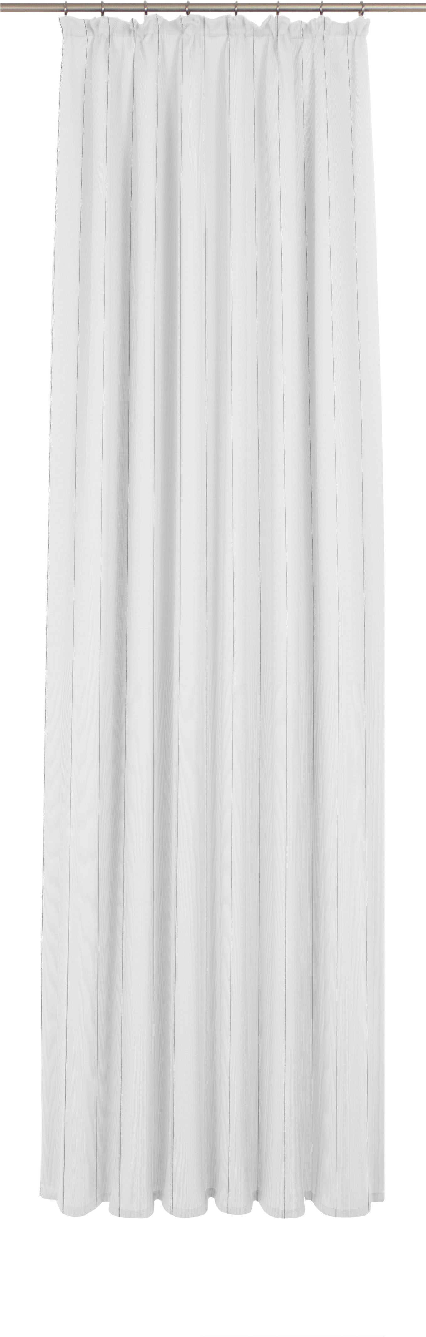 Gardine WIRTH "Chiara" Gr. 6, grau (grau, silberfarben), B:450cm H:120cm, Jacquard, Polyester, Gardinen Image