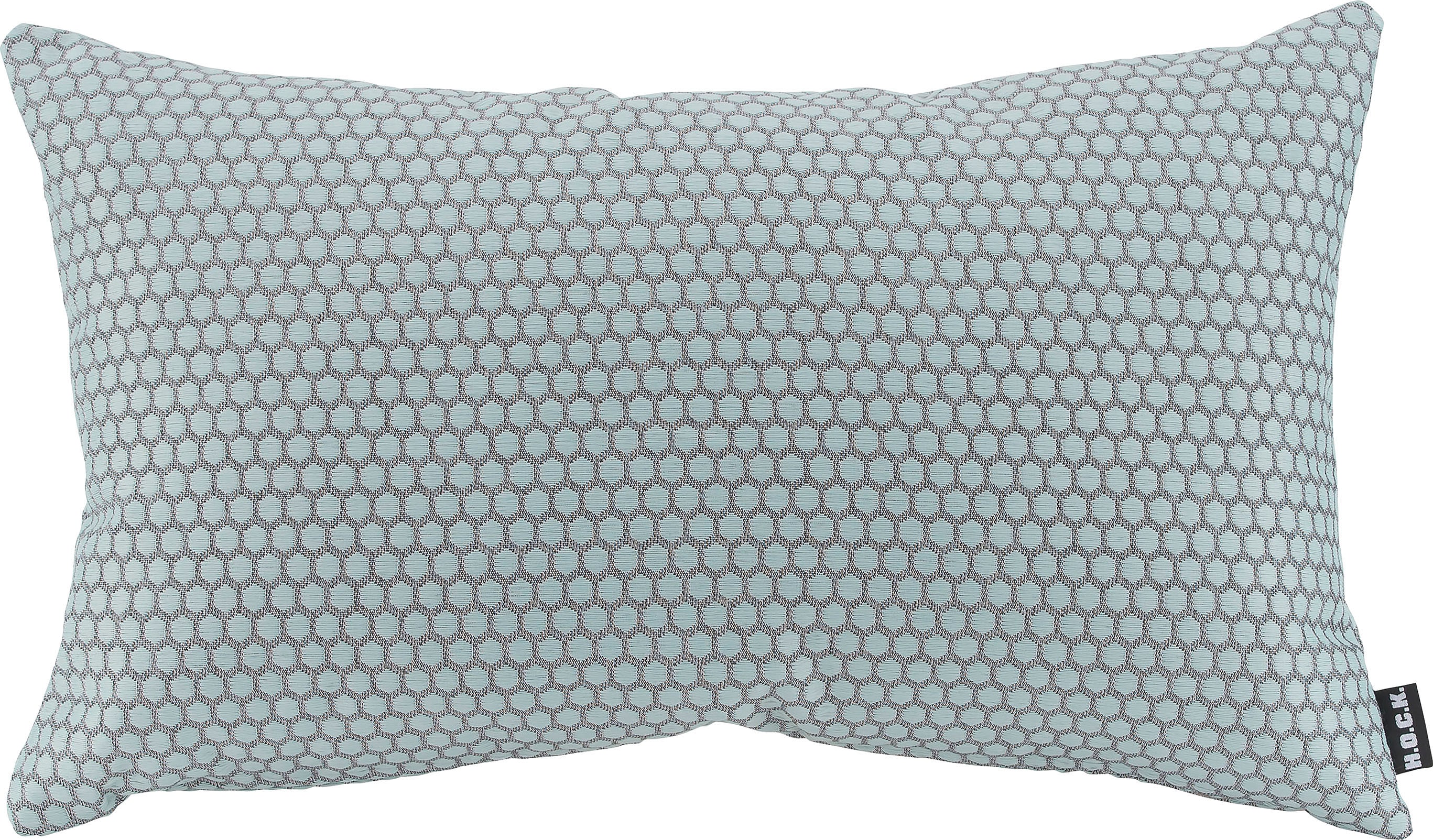 Dekokissen H.O.C.K. "Miss Dots Kissen", grün (lindgrün, gepunktet), B:30cm H:10cm L:50cm, Baumwolle, Polyester, Dekokissen_Sitzkissen_Kissenhüllen, mit Punkten, Kissenhülle mit Füllung, 1 Stück Image