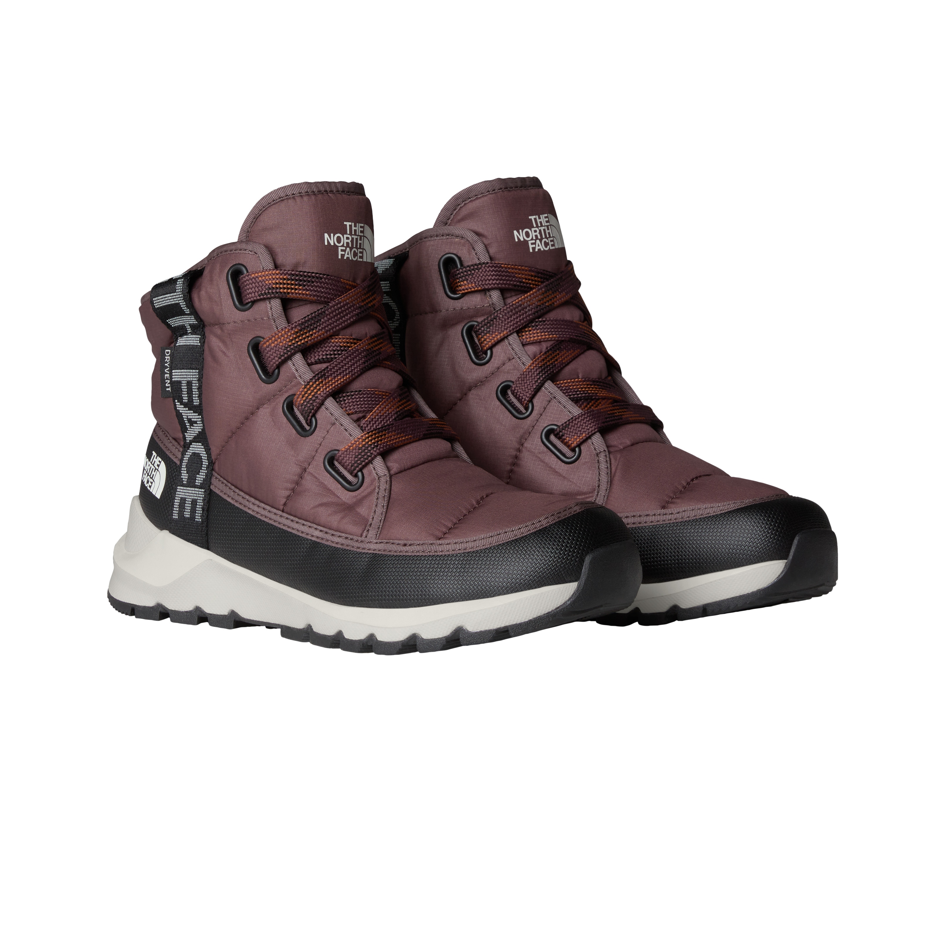 Winterstiefel THE NORTH FACE "W THERMOBALL LACE UP LUXE WP", Damen, Gr. 36, tawny quartz, burnt umber, Textil, Schuhe Winterstiefel, Winterschuhe, Winterboots, Snowboots, wasserdicht