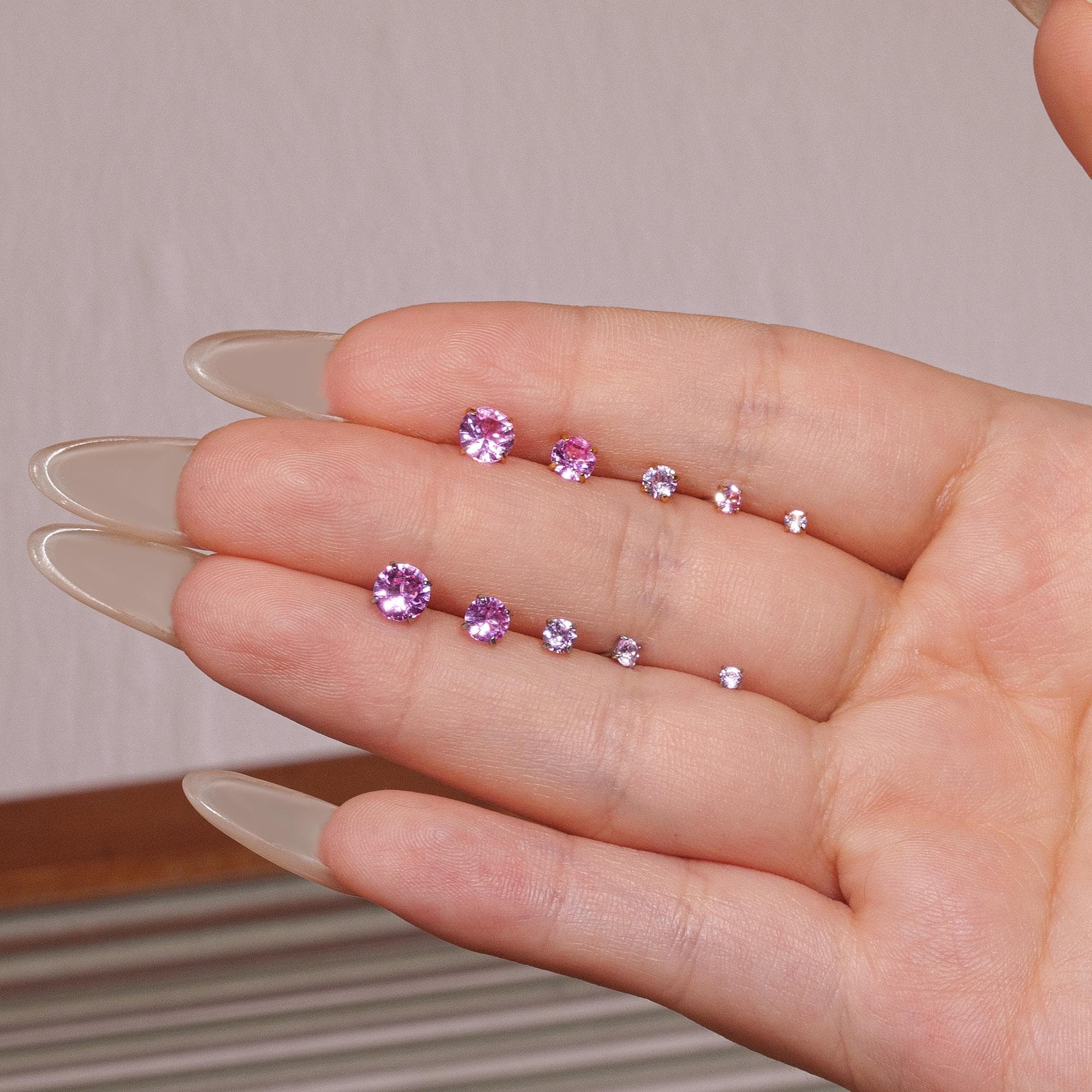 Boucles d'oreilles en titane foncé couleur zircone Boucles d'oreilles dos plat Boucle d'oreille hélice * Boucle d'oreille tragus * Boucle d'oreille ca