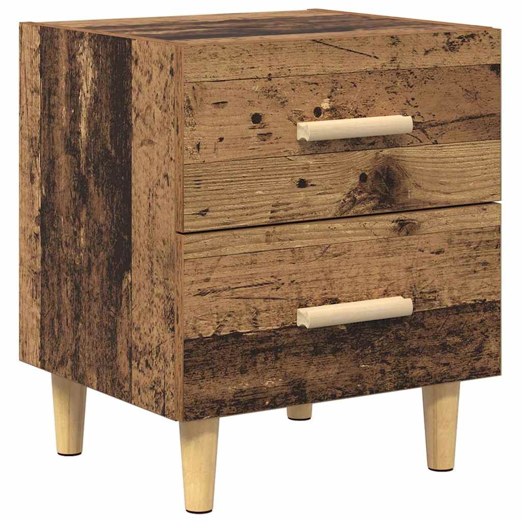 vidaXL Bettschrank Altholz 40 x 35 x 47,5 cm Holzwerkstoff Image