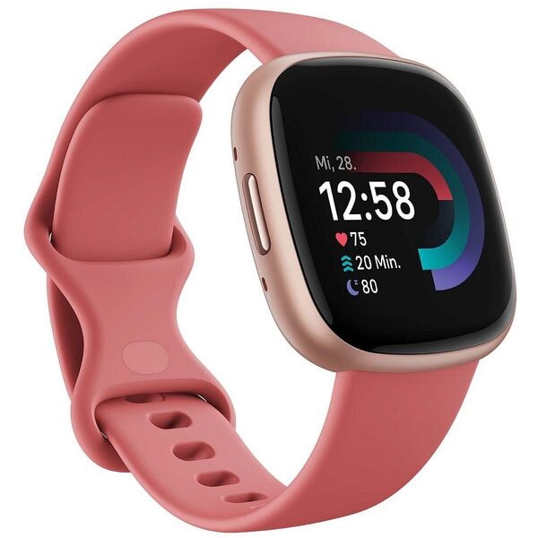 Google Fitness-Smartwatch »Fitbit Versa 4« sand / copper rose gelb Image