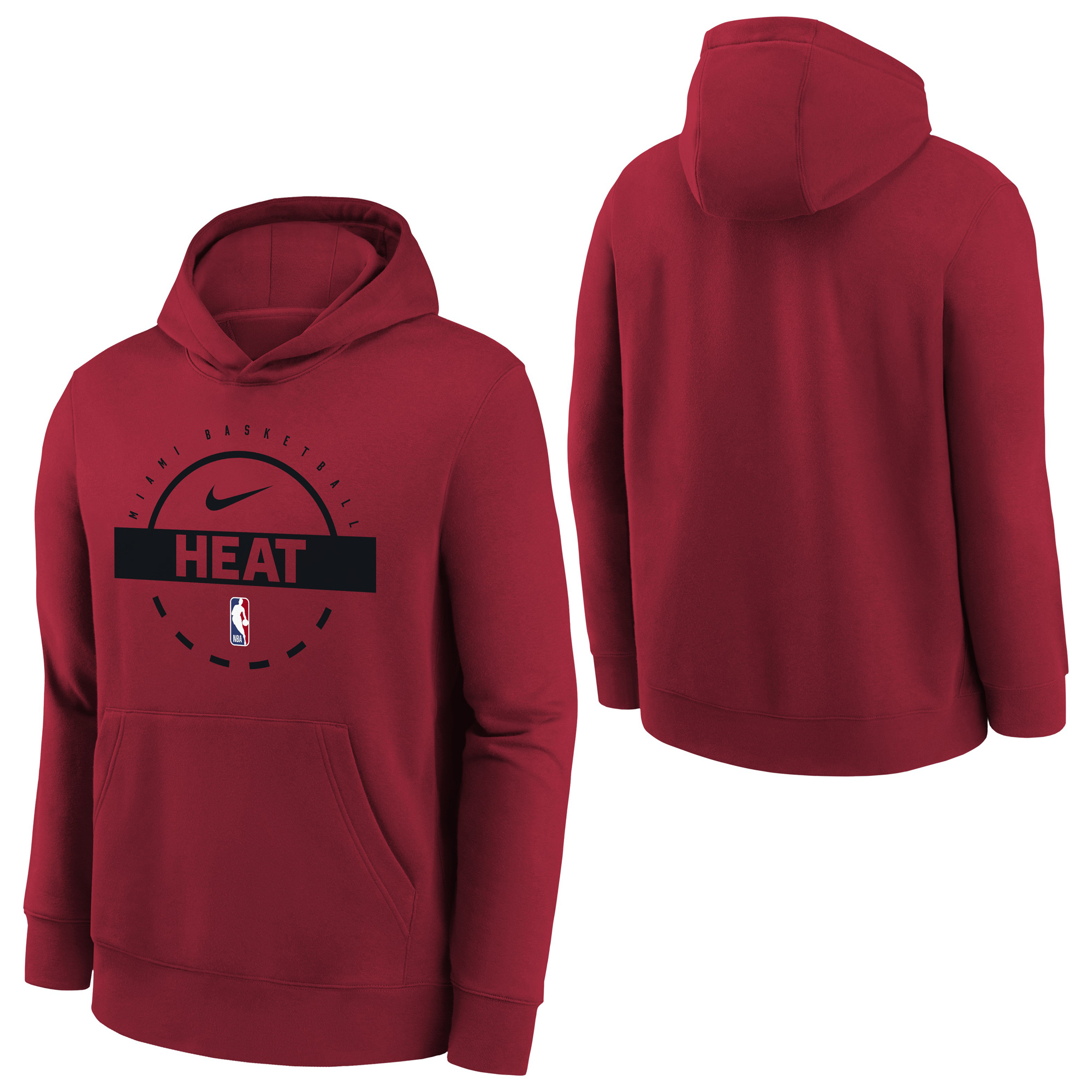 Miami Heat Nike Club Fleece-Trainingshoodie – Jugendliche Image