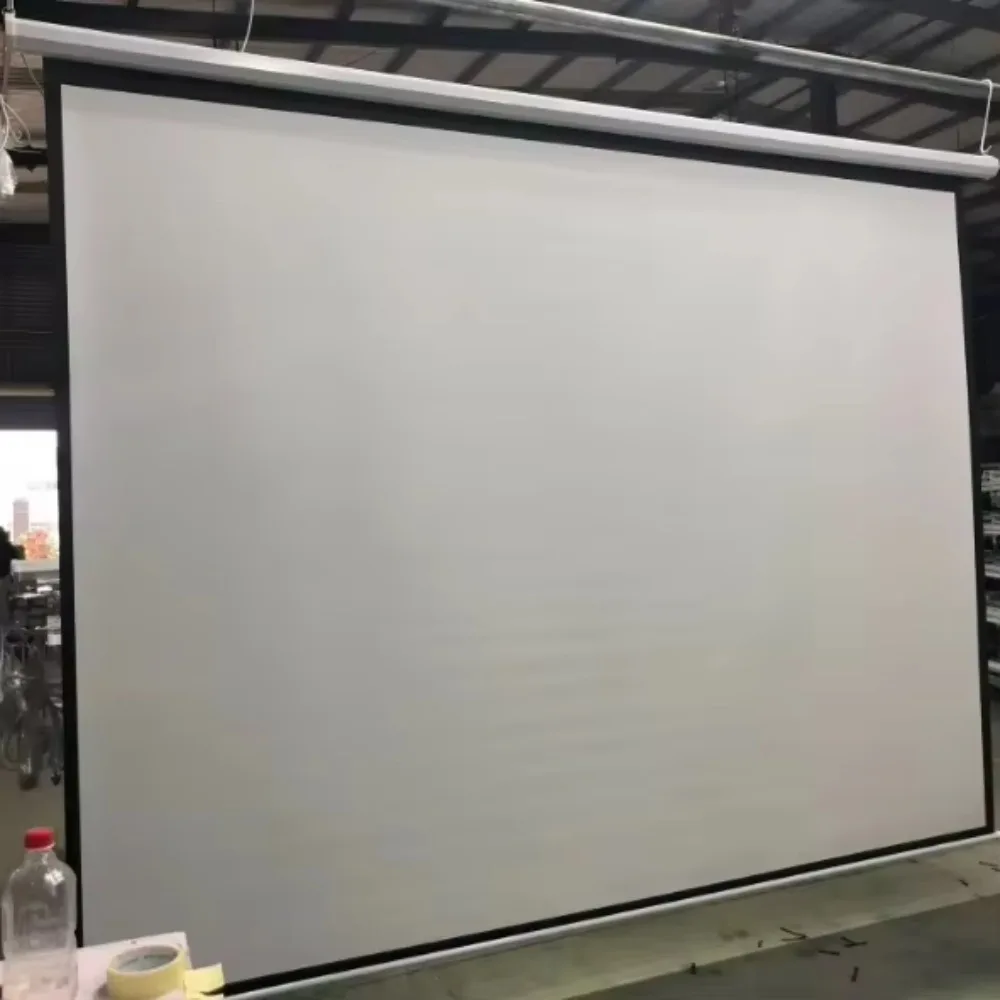 Motorized Projector Screen 150 Inch 180inch 200 Inch 300 Inch Wall Home Cinema Electric Projection Screen Size Customization