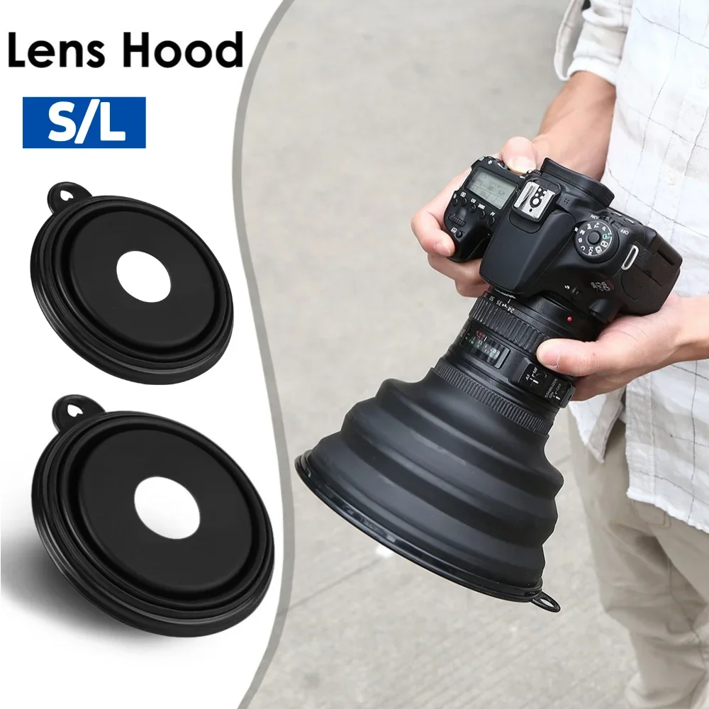 Silikon Gegenlichtblende Anti Reflektierende Kamera Gegenlichtblende Zusammenklappbar Für Jede Objektiv für Nikon Canon Sony Gegenlichtblende DSLR Kameras Zugang