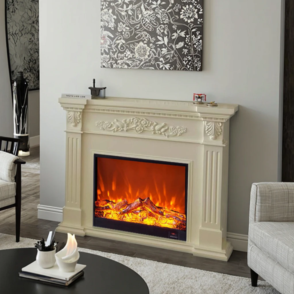 Fire Orb Gfrc Kaminsims, modernes Dekor, elektrischer Kamineinsatz, Haushalt, Hotel, Verwendung, englische Fernbedienung, App