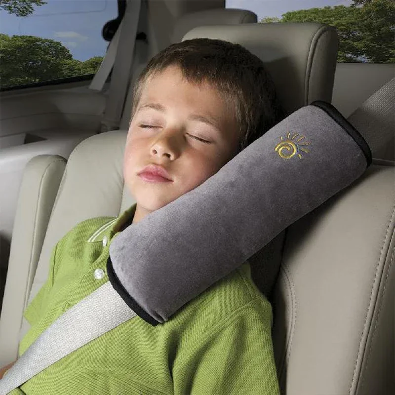 Babykissen, Auto-Sicherheitsgurt und Sitz, Schlafpositionierer, schützt das Schulterpolster, verstellbares Fahrzeugsitzkissen für Kinder, Baby-Laufgitter Image