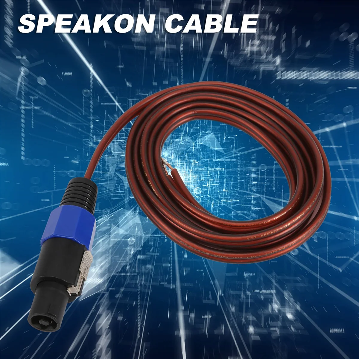 Speakon Speaker Cable Bare Wire Open End Cable, Speakon to Speaker Wire Audio Cord Amplifier Connection Cord for DJ/PA TQ