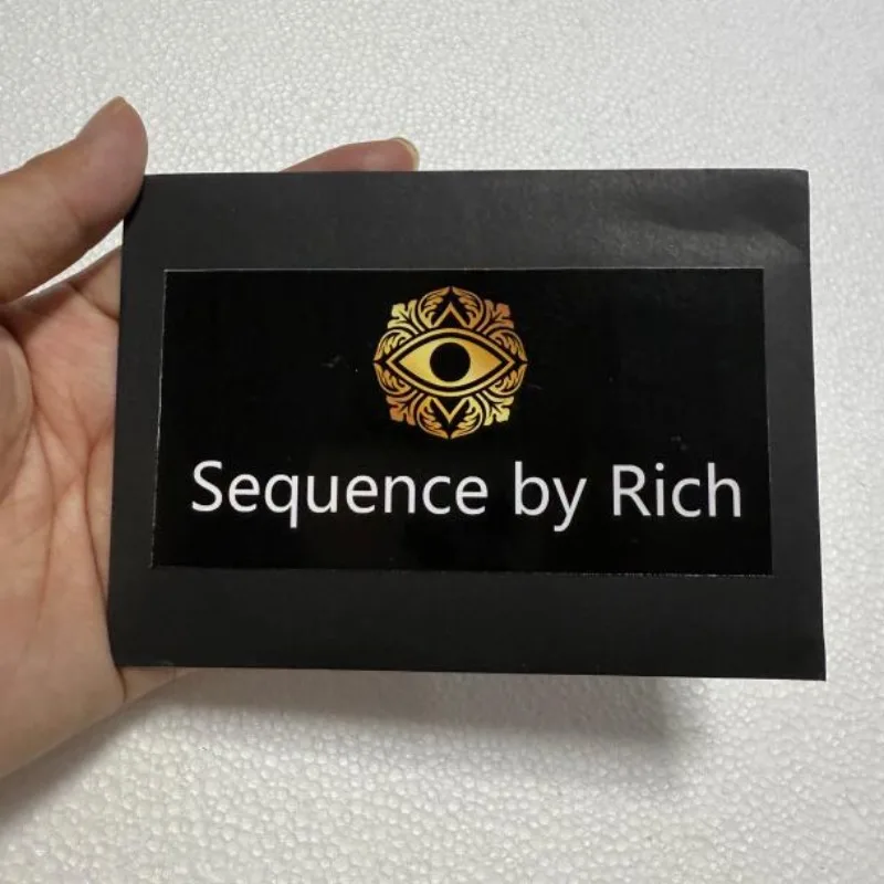 Sequenz (Gimmicks und Online-Anleitungen) von Rich Relish Mentalism Zaubertricks Illusionen Vorhersage Nahaufnahme Zauberrequisiten Spaß Image