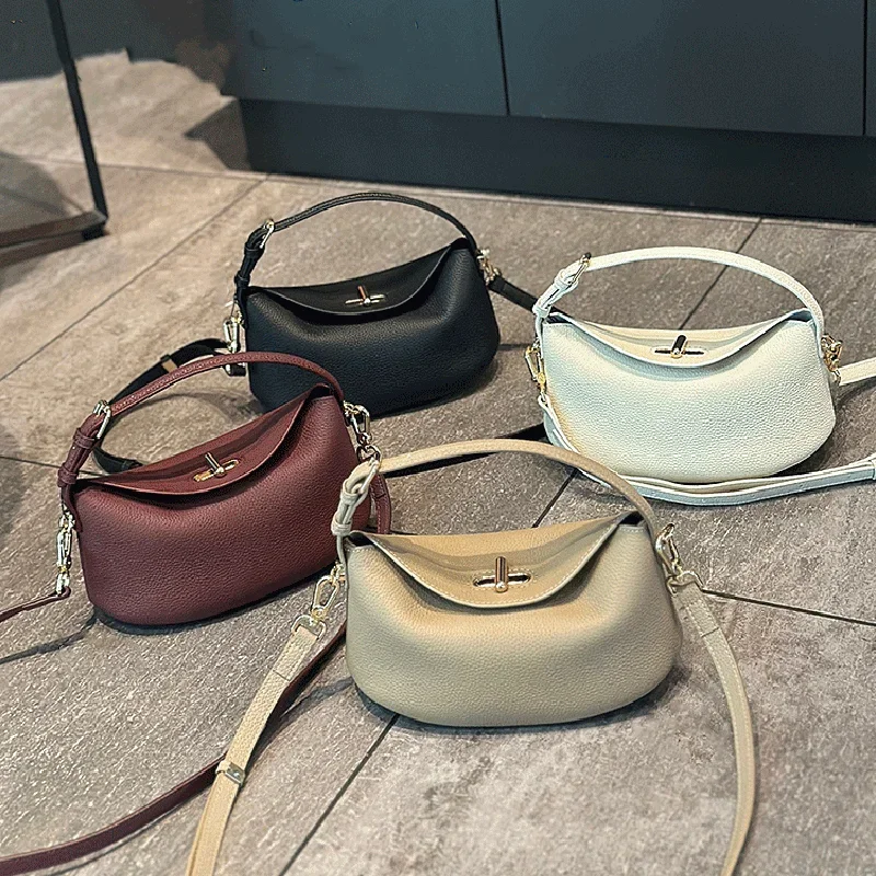 Sac à main en cuir véritable pour femmes Mini sac sacs à bandoulière dames en peau de vache souple sacs à main de mode rétro sacs à main de mode sac à bandoulière