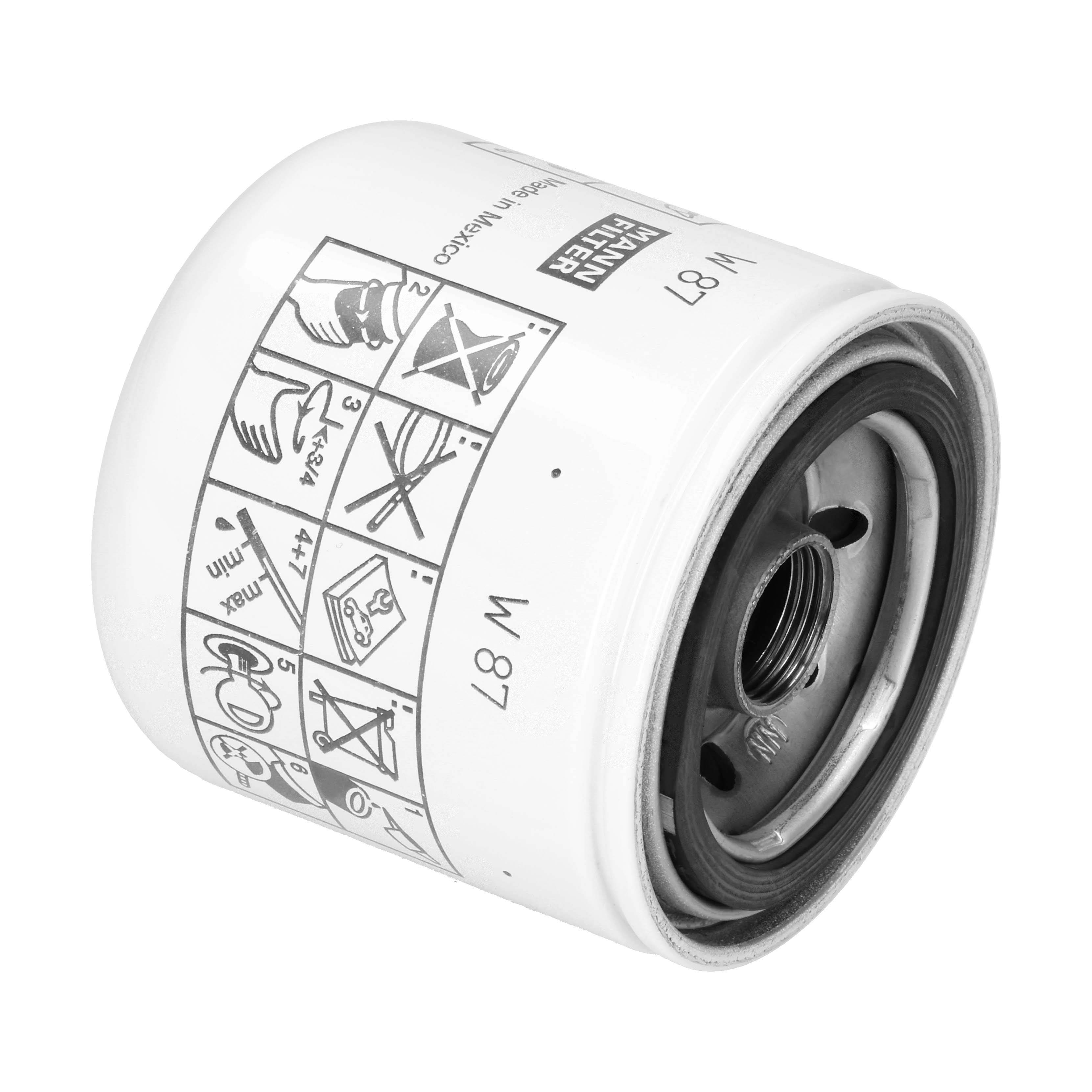 MANN-FILTER Ölfilter W 87 Universal 81mm für RENAULT ONAN VOLVO ISUZU 2-94456-641-0 5-13240-0180 1855835 Image