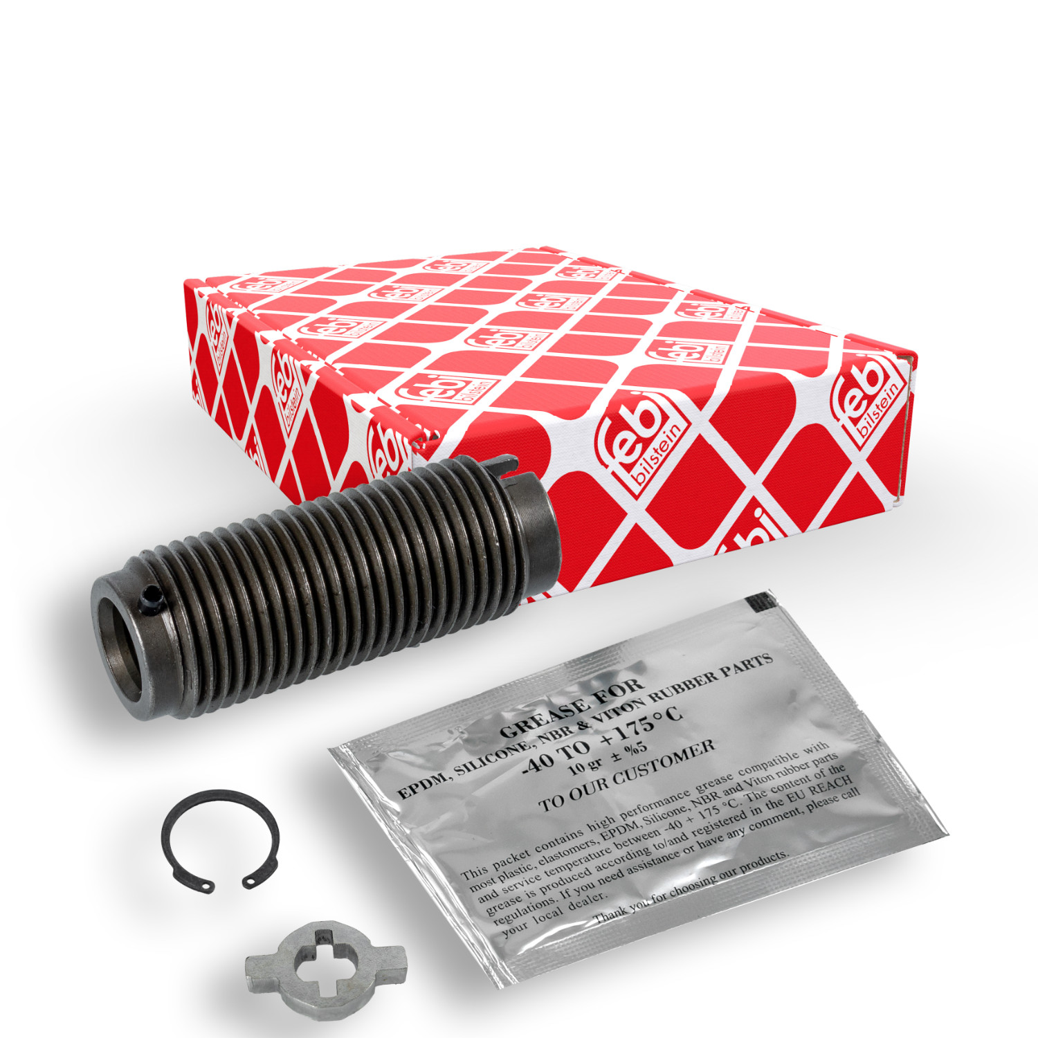 FEBI BILSTEIN Schraube, Bremssattel Universal rechts für RENAULT TRUCKS DAF 1522114RSK1 7421454870SK1 7421454869SK1 173090 Image