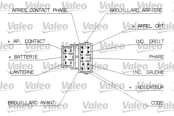 VALEO Lenkstockschalter ORIGINAL TEIL schwarz für PEUGEOT 6253-79 625379 96307462ZL 251312 Image
