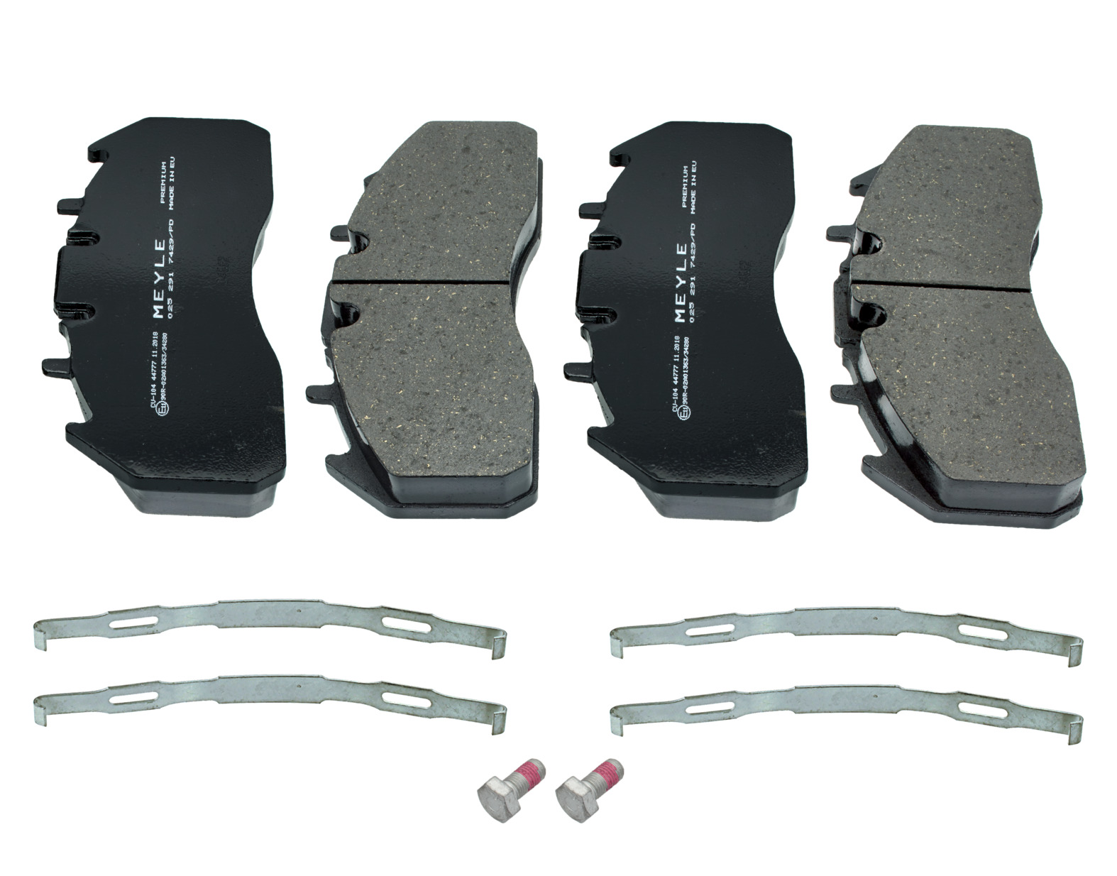 MEYLE Bremsbelagsatz, Scheibenbremse MEYLE-PD: Advanced design and technology. Universal vorne hinten rechts links mit Zubehör für RENAULT TRUCKS VOLV Image