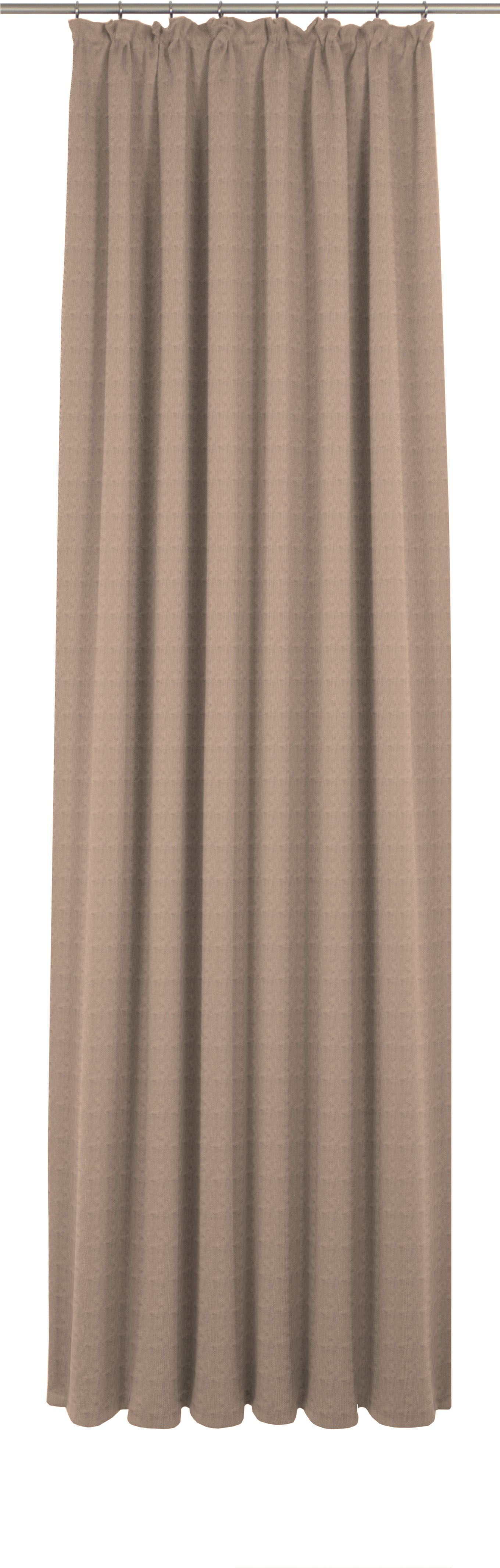 Vorhang ADAM "Uni Collection", beige, B:142cm H:315cm, Jacquard, Baumwolle (Bio-Baumwolle), Gardinen, aus 100% Bio-Baumwolle Image