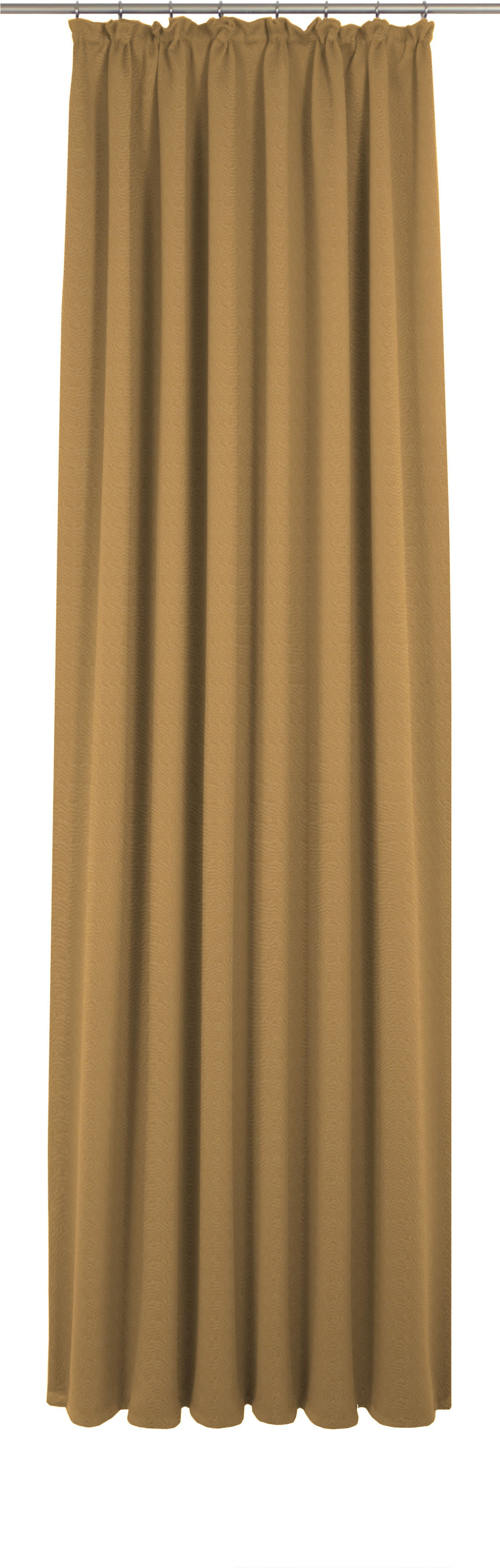 Vorhang ADAM "Uni Collection", gelb (curry), B:142cm H:185cm, Jacquard, Baumwolle (Bio-Baumwolle), Gardinen, aus 100% Bio-Baumwolle Image