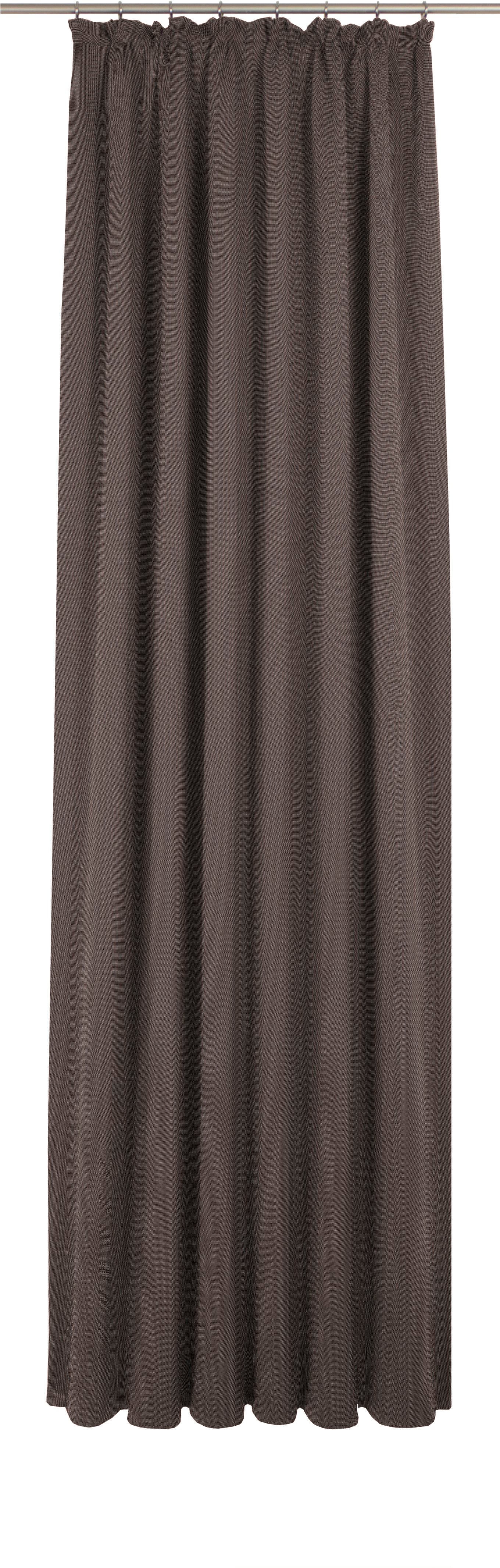 Vorhang ADAM "Uni Collection", braun (dunkelbraun), B:142cm H:375cm, Baumwolle (Bio-Baumwolle), Gardinen, aus 100% Bio-Baumwolle Image