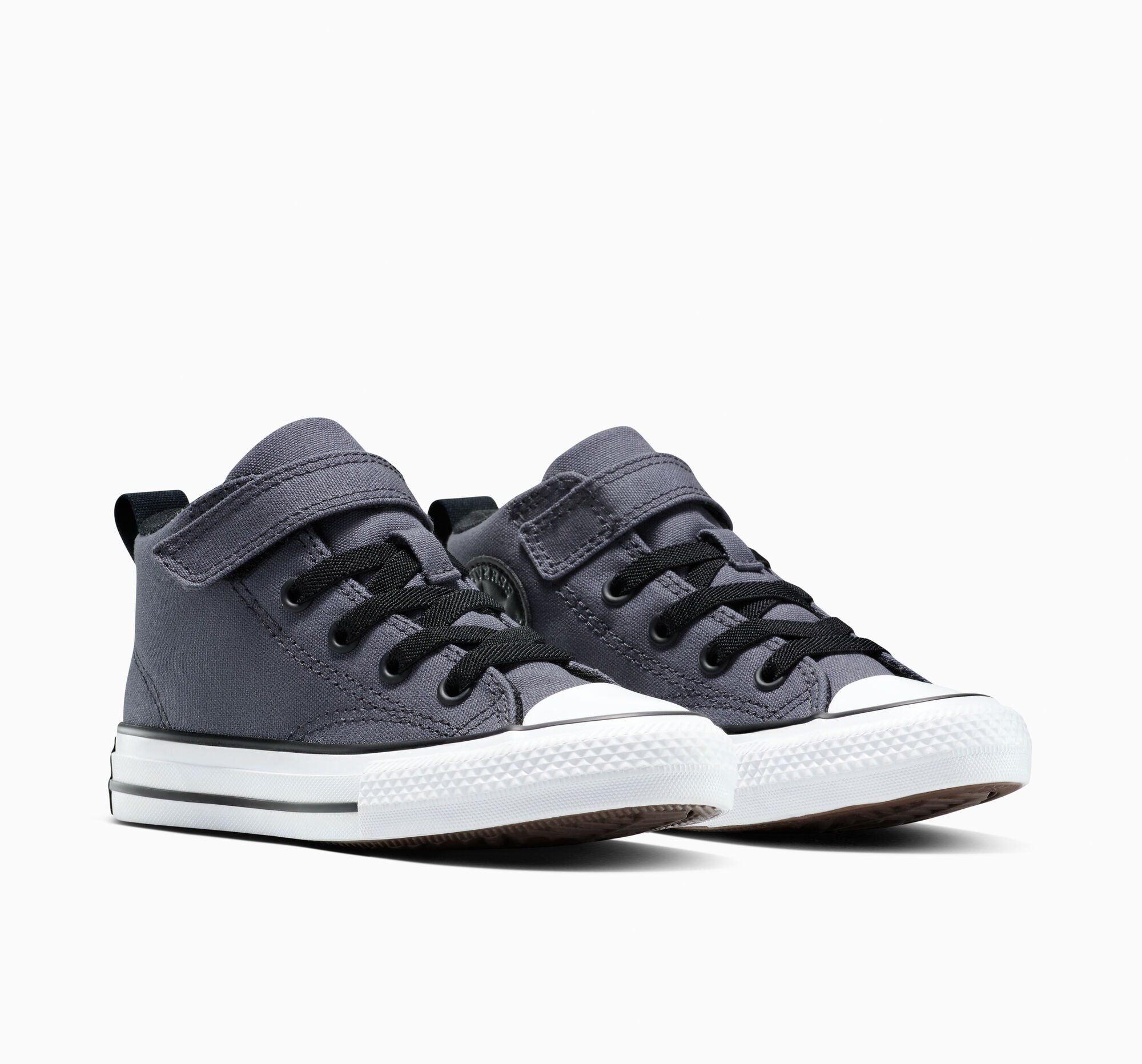 Sneakerboots CONVERSE "CHUCK TAYLOR ALL STAR MALDEN STREET 1V", Jungen, Gr. 33, cold stare, weiß, schwarz, Textil, Schuhe Sneakerboots, Winterschuhe, Schnürboots, Sneaker