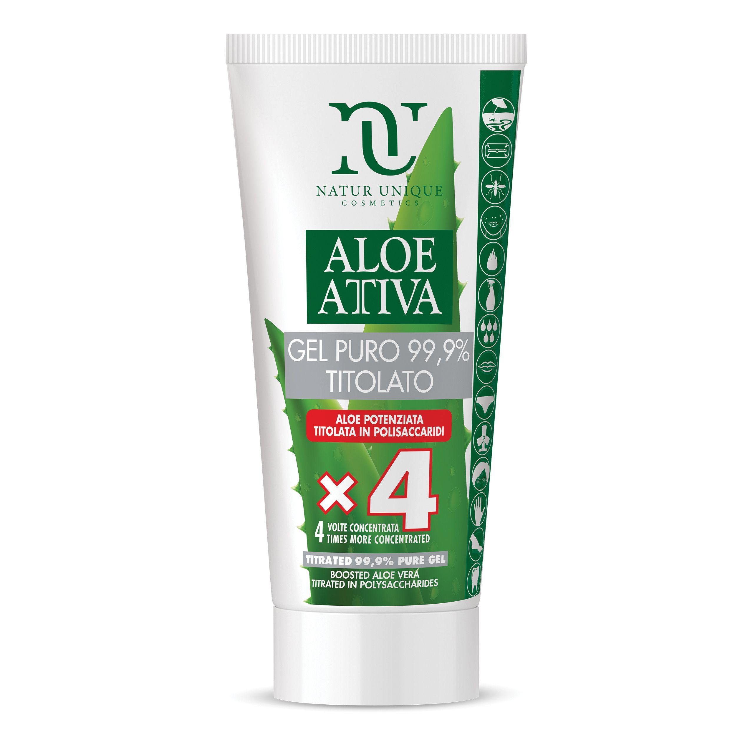 Natur Unique Aloe Attiva Gel Puro Titolato 99,9% 50 ml