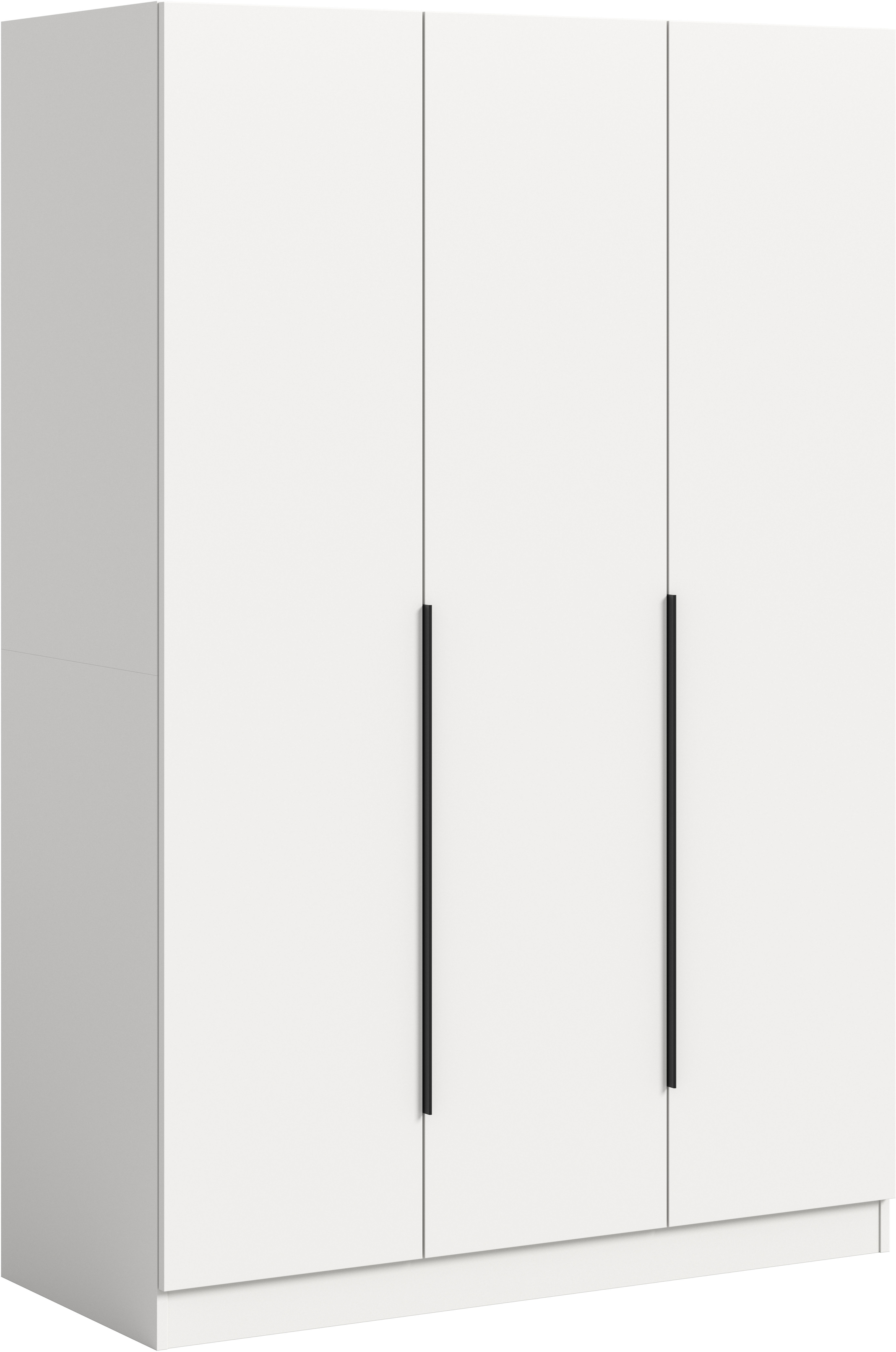 Kleiderschrank HOME AFFAIRE "Skarde Schlafzimmerschrank, Garderobe, Schrank, Bestseller", weiß, B:120cm H:180cm T:52cm, Spanplatte, Schränke, Breite: 120 cm, weiß, Kleiderstange 4 Böden Image