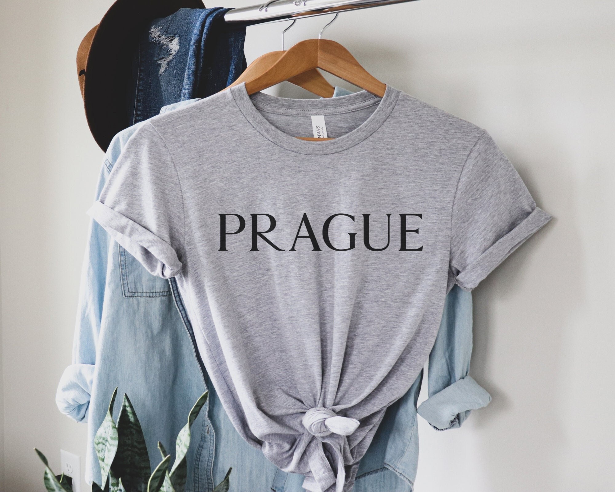 Prag T-Shirt, Prag Unisex-Shirt, Reise-T-Shirts, Sommer-T-Shirt, trendiges T-Shirt, Damen-T-Shirts, Damen-T-Shirts, Herren-T-Shirts, Top-T-Shirt