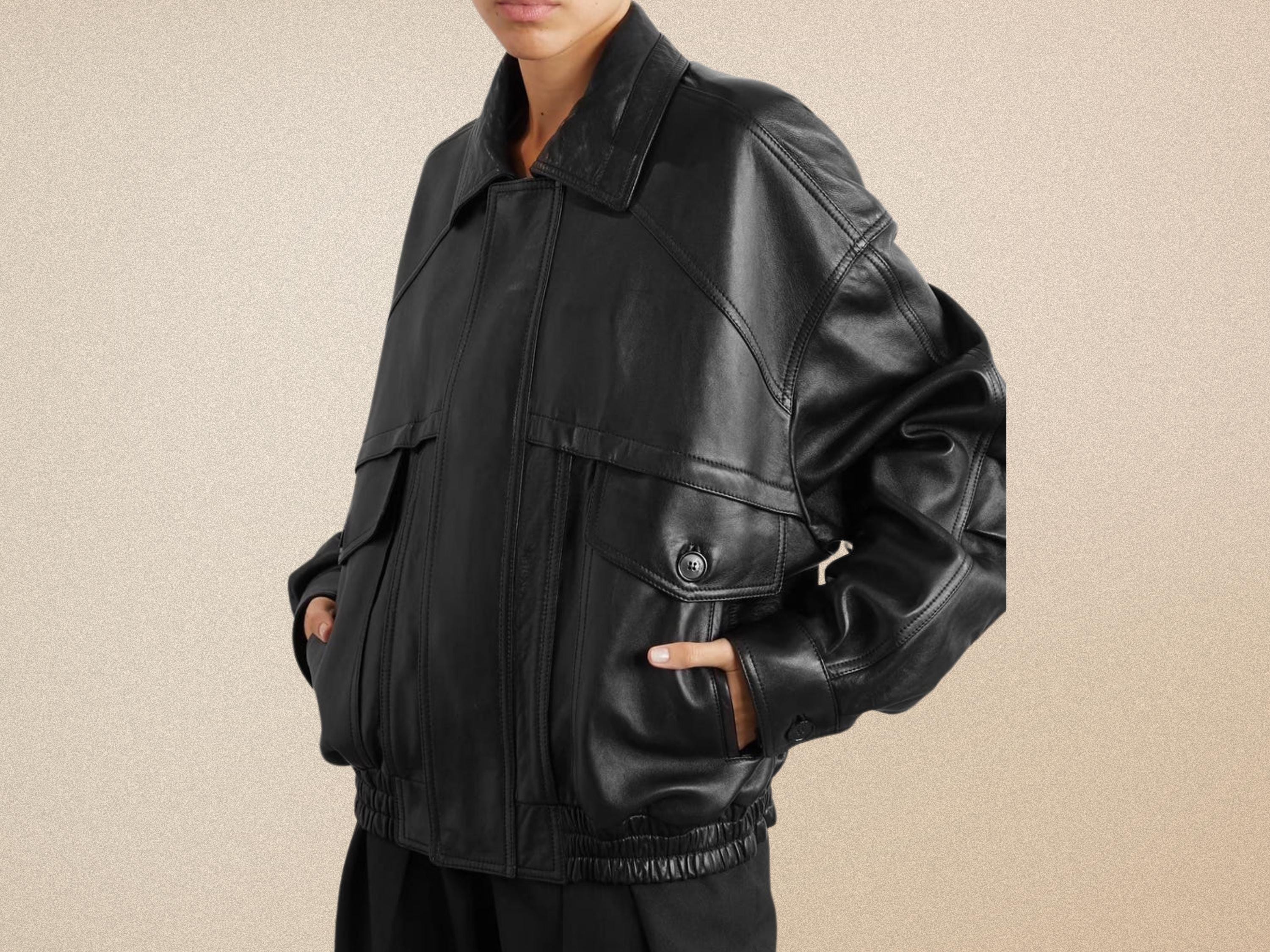 Oversized 90s Leather Bomber Jacket, Vintage Leather Bomber Jacket, Bomber Leather Jacket, Overiszed Leather Jacket, Gift for Her