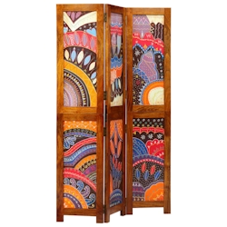 vidaXL Raumteiler Braun 105 x 160 cm Akazie Massivholz Image