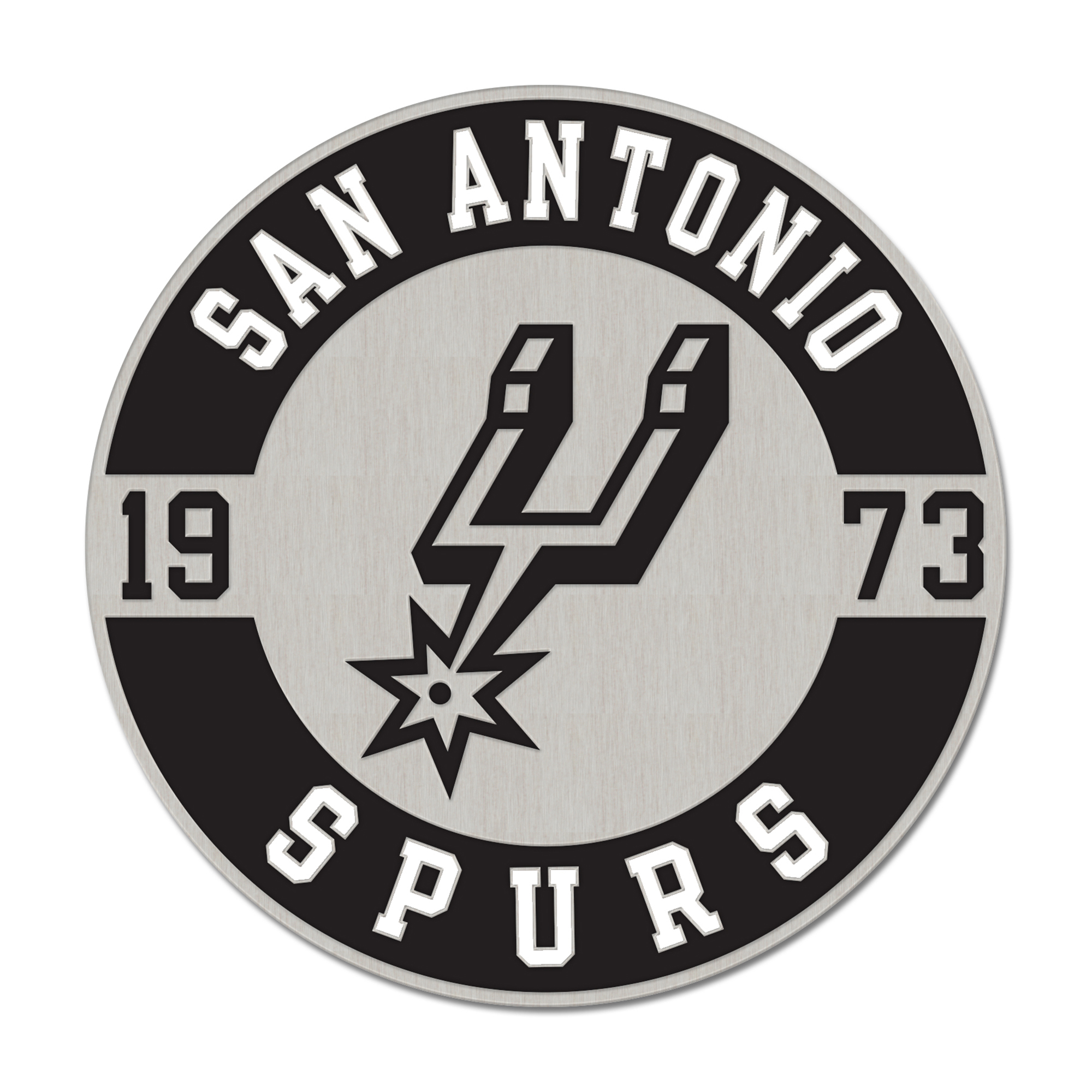 San Antonio Spurs runder Emaille-Anstecker Image