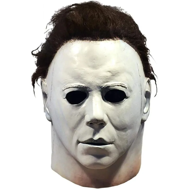 Halloween Maske Michael Myers Weiße Latex Maske Film Cosplay Rave Party Horror Killer Michael Myers Maske Streich Requisiten Kinder Geschenke