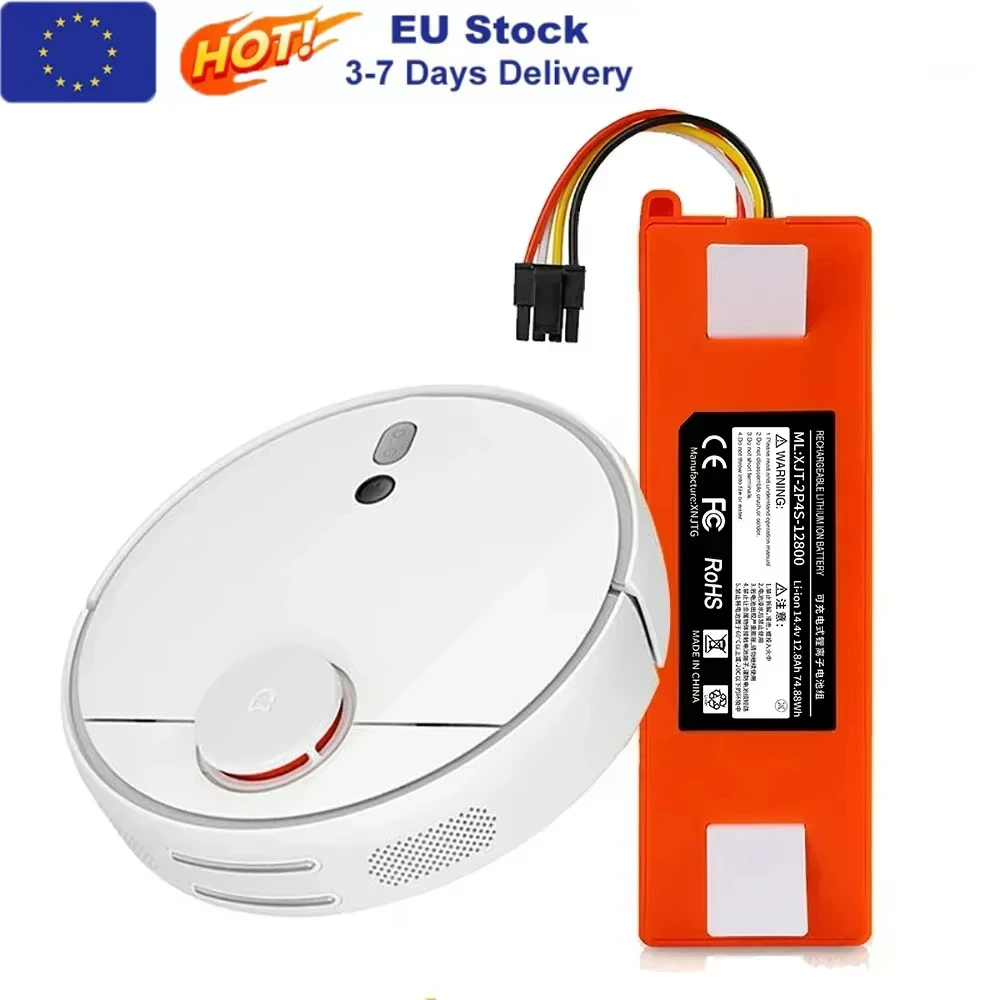 Original-Ersatzakku BRR-2P4S-5200D für XIAOMI 1S 1ST Roborock SDJQR01RR Fegen Wischen Roboter-Staubsauger 5200 mAh Image