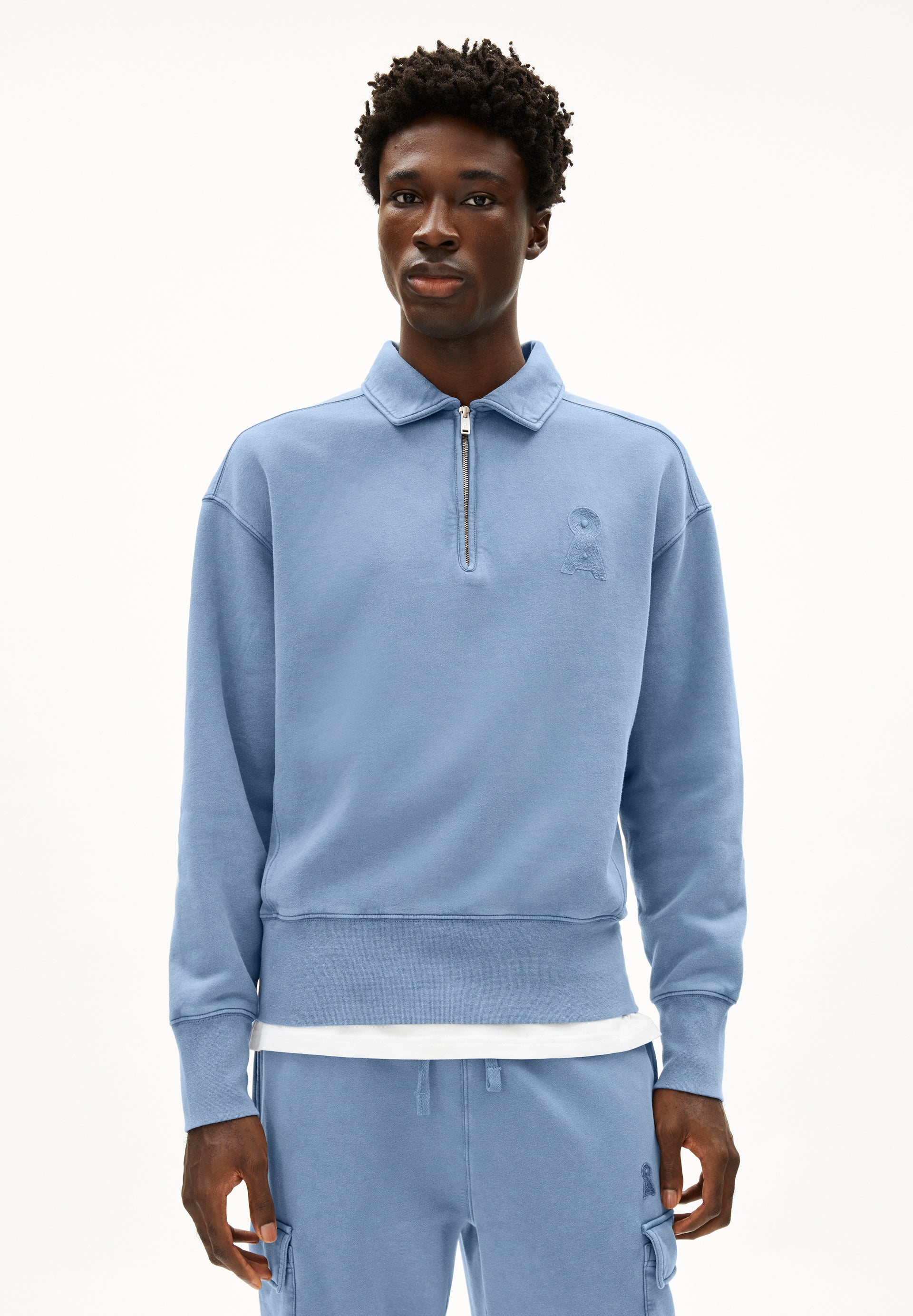 ICONIC Å GMT DYE ZIP TROYER | Sweatshirts aus Bio-Baumwolle - blau (L) Image