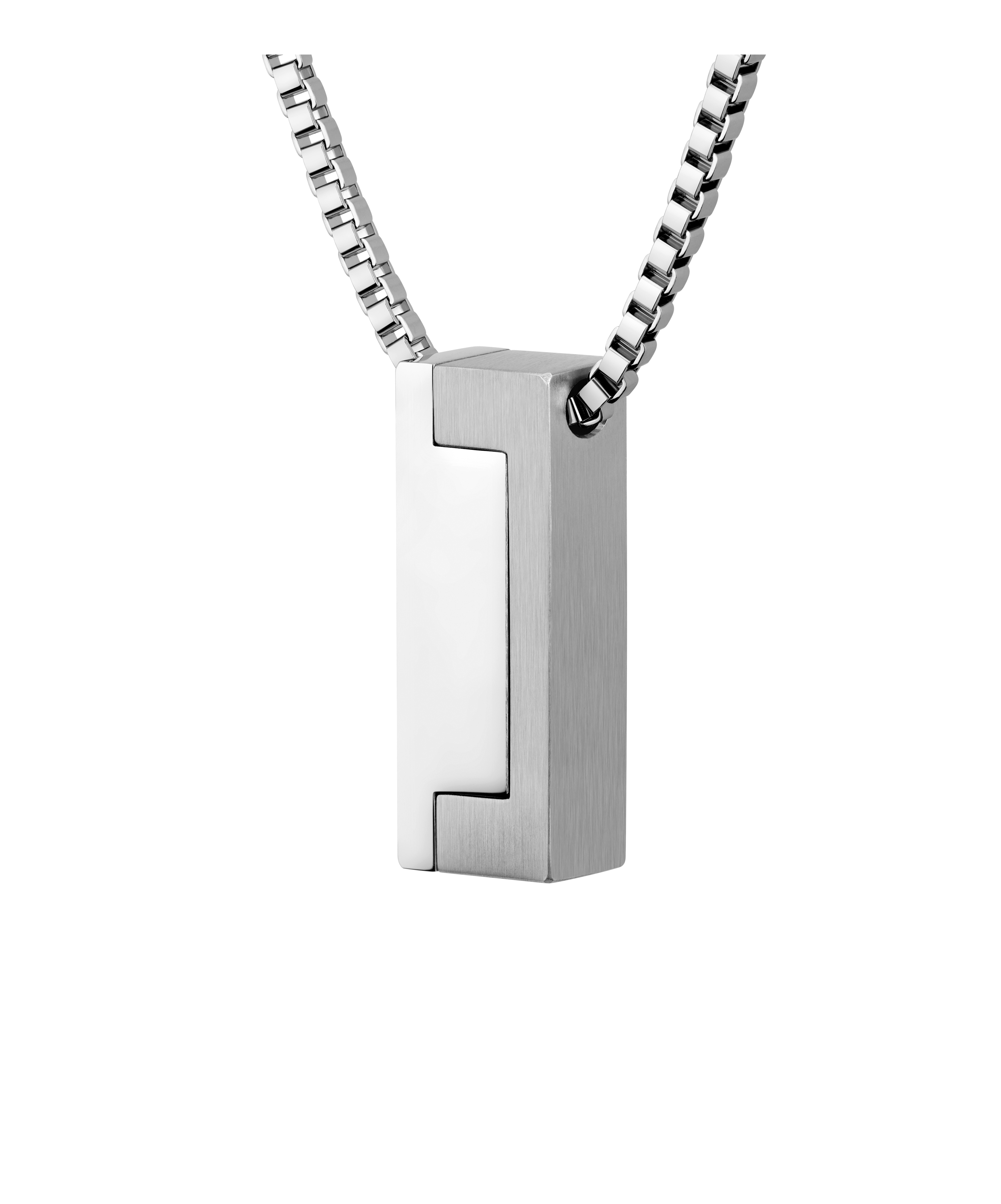 Kette mit Anhänger BOSS "CANDOR JEWELRY", edelstahlfarben, Halsketten, Damen, Edelstahl, L: 70 B: 2mm, B:2mm Image