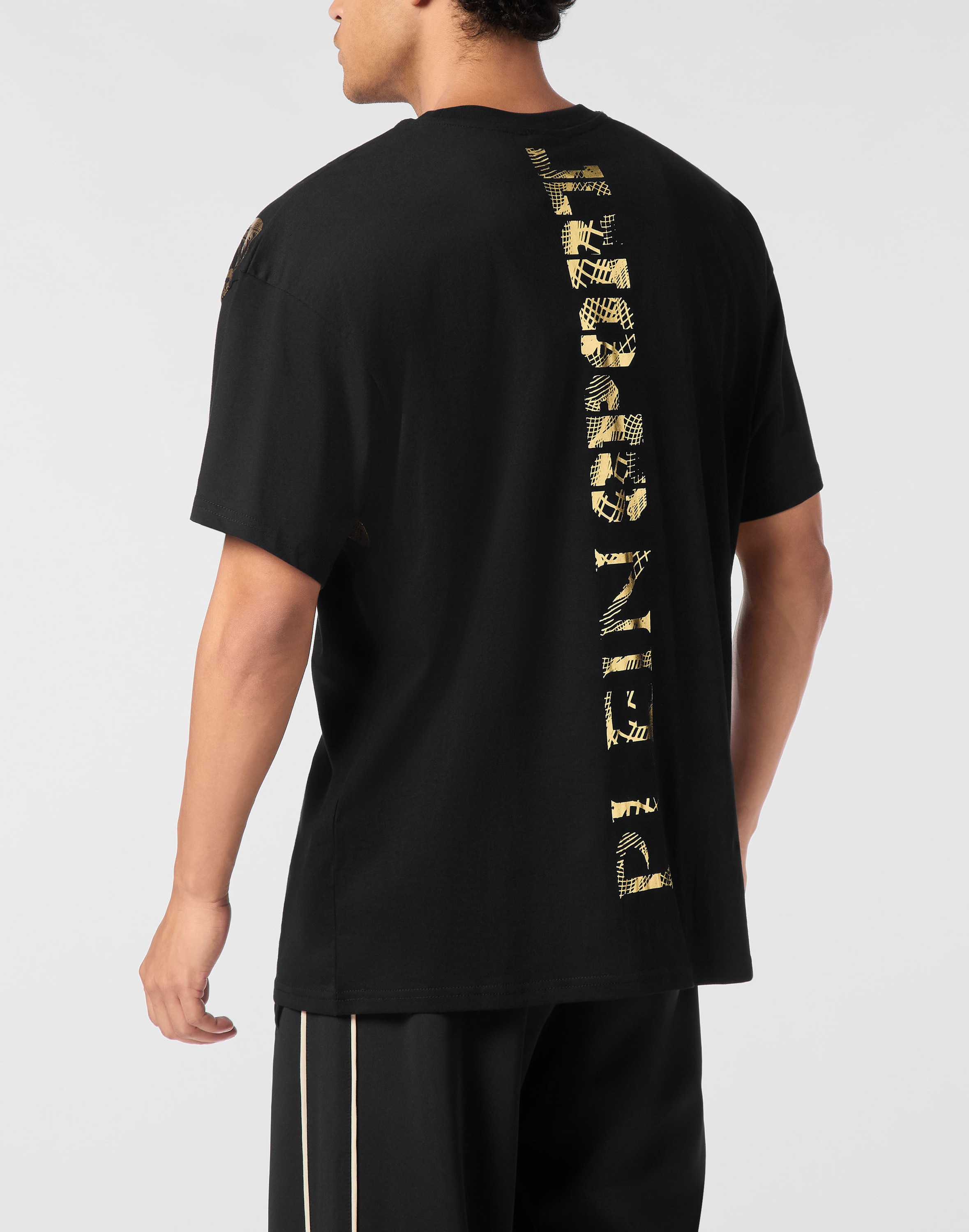 T-Shirt PLEIN SPORT "Tiger", Herren, Gr. XL, 0293, schwarz, lightgold, Obermaterial: 100% Baumwolle, Shirts Image