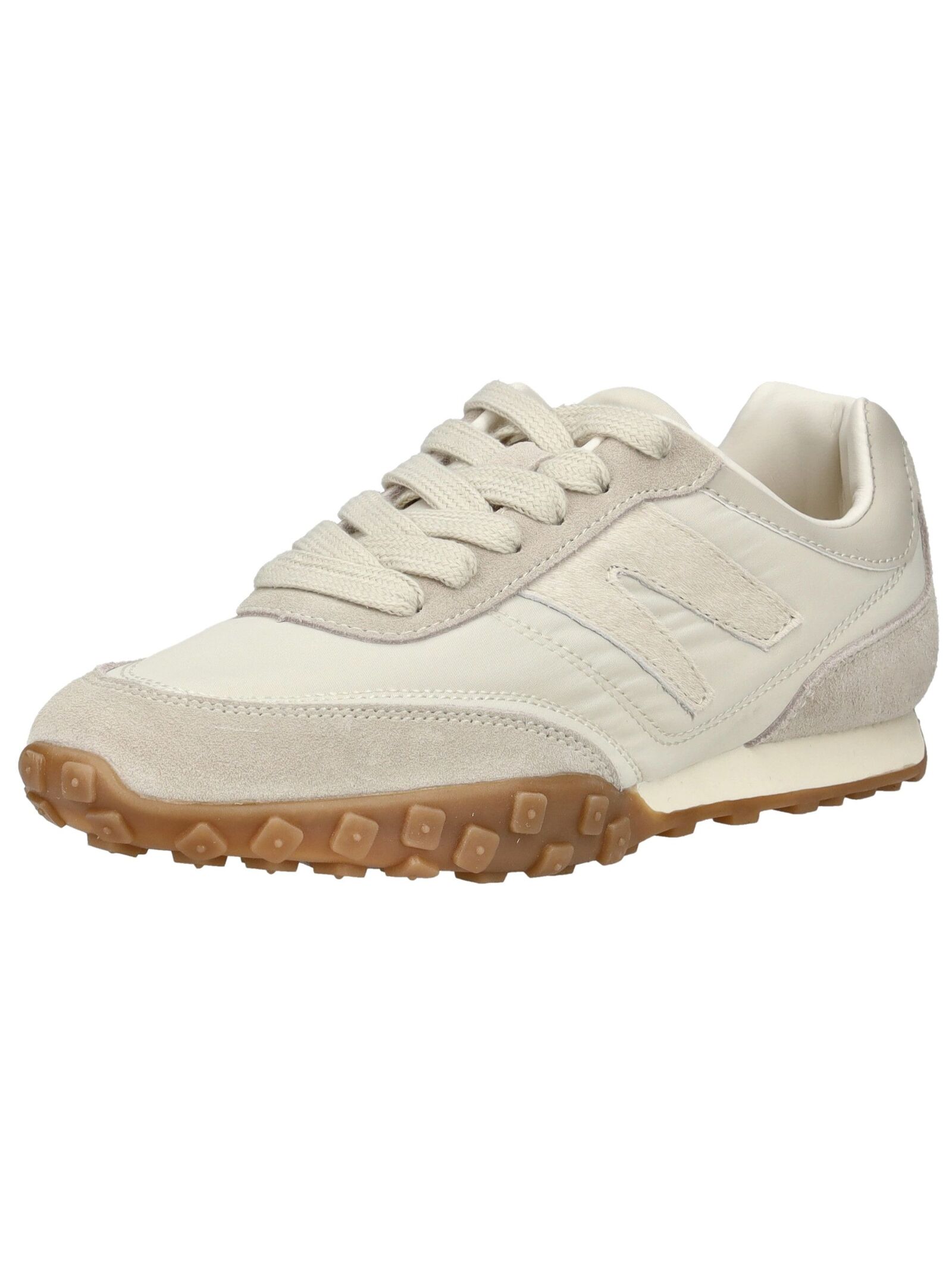 Sneaker INUOVO "INUOVO Sneaker Leder/Textil", Damen, Gr. 41, creme, Leder, Textil, Schuhe Sneaker
