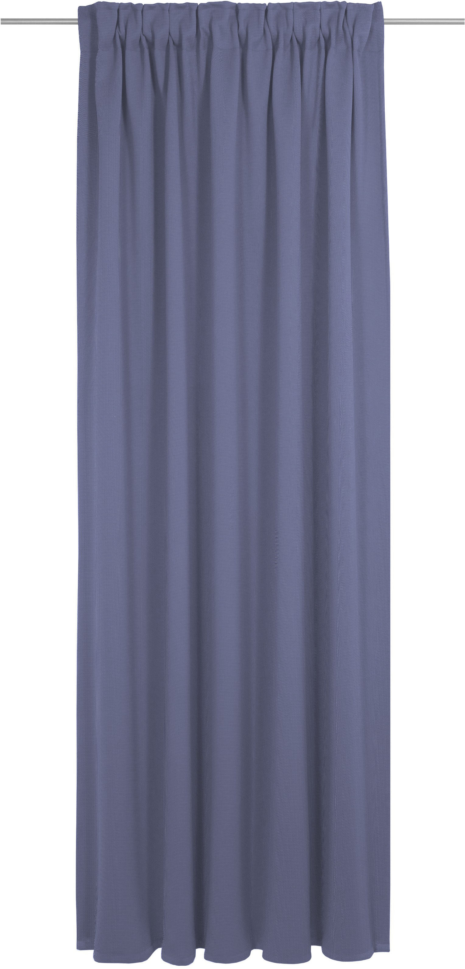 Vorhang ADAM "Uni Collection", blau (royalblau), B:142cm H:175cm, Jacquard, Baumwolle (Bio-Baumwolle), Gardinen, Blickdichter aus 100% Bio-Baumwolle Image