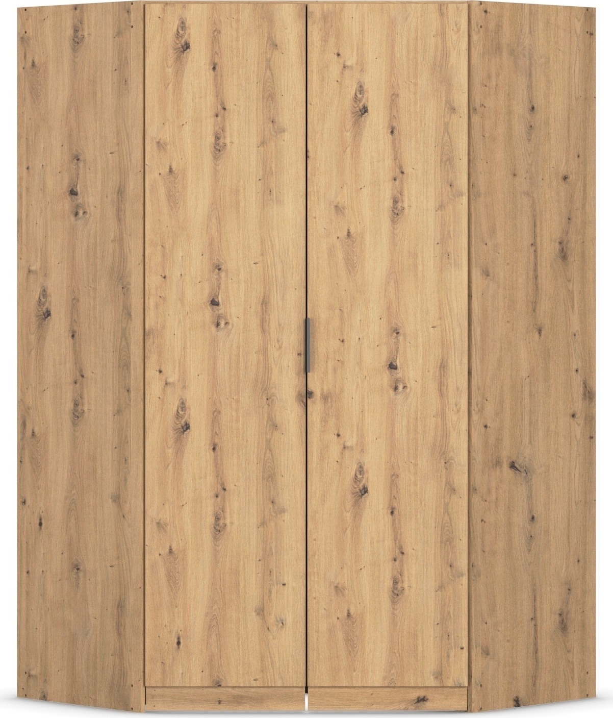 Kleiderschrank RAUCH "Eckschrank Schrank Ankleidezimmer Schlafzimmer Garderobe LAGOA", eiche artisan, B:117cm H:197cm T:117cm, Holzwerkstoff, Schränke, Kleiderschrank, voll ausgestattet viel Stauraum, optional mit Aufsatz MADE IN GERMANY