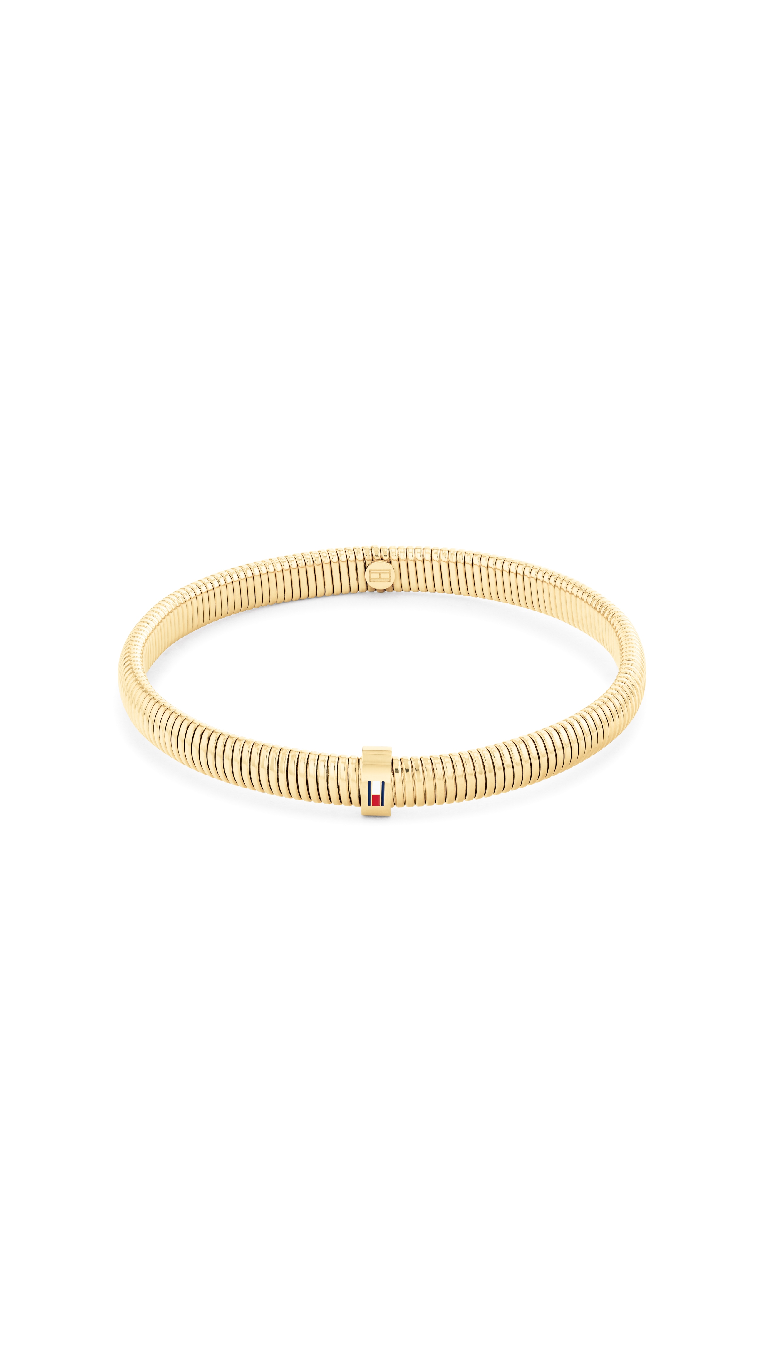 Armband TOMMY HILFIGER "STRETCH BRACELETS", gelbgoldfarben, blau, weiß, rot, Armbänder, Damen, 16,5cm, Edelstahl Image