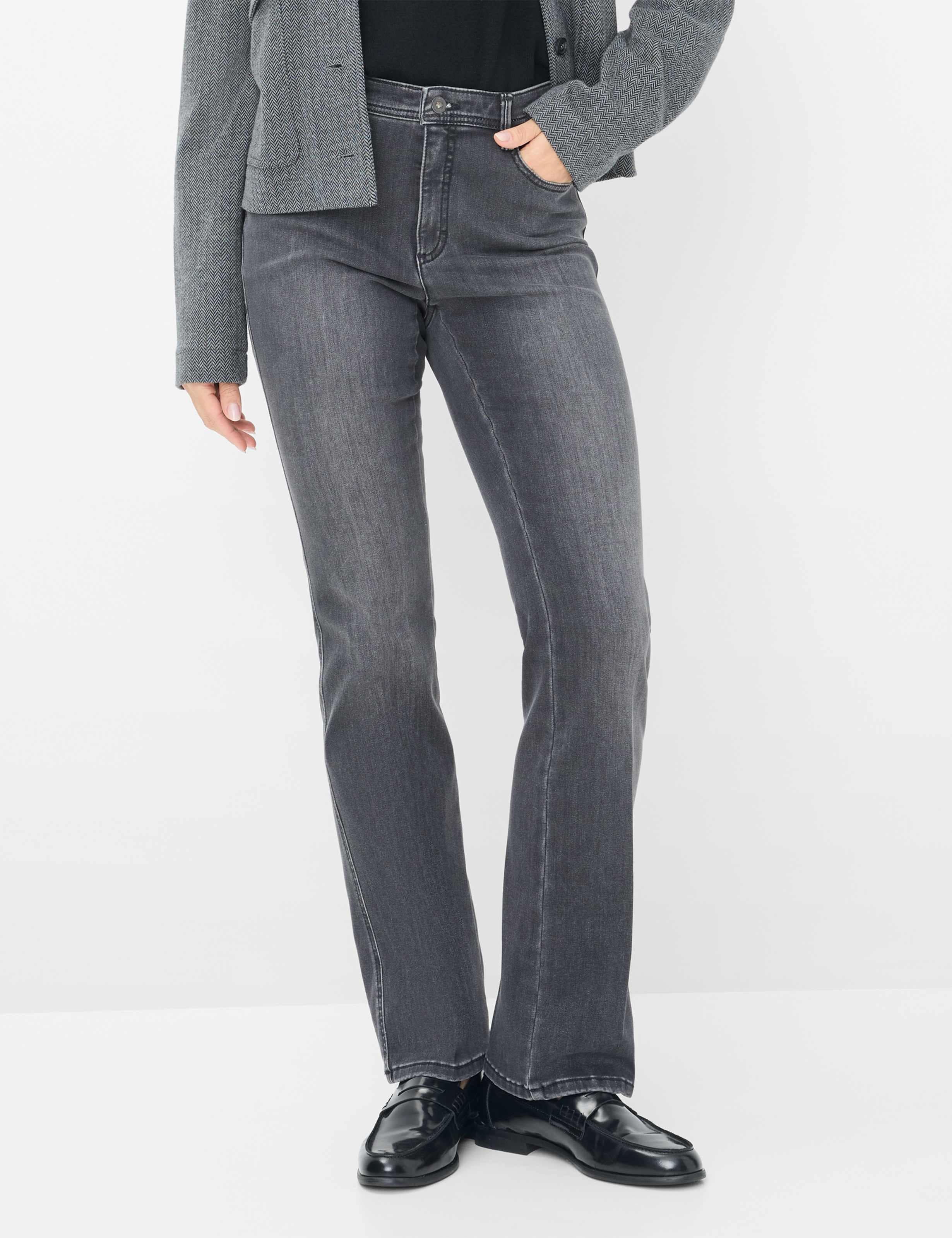 5-Pocket-Jeans BRAX "Style MARY", Damen, Gr. 36, Normalgrößen, dunkelgrau, Denim/Jeans, 70% Baumwolle, 27% Polyester, 3% Elasthan, Jeans Image