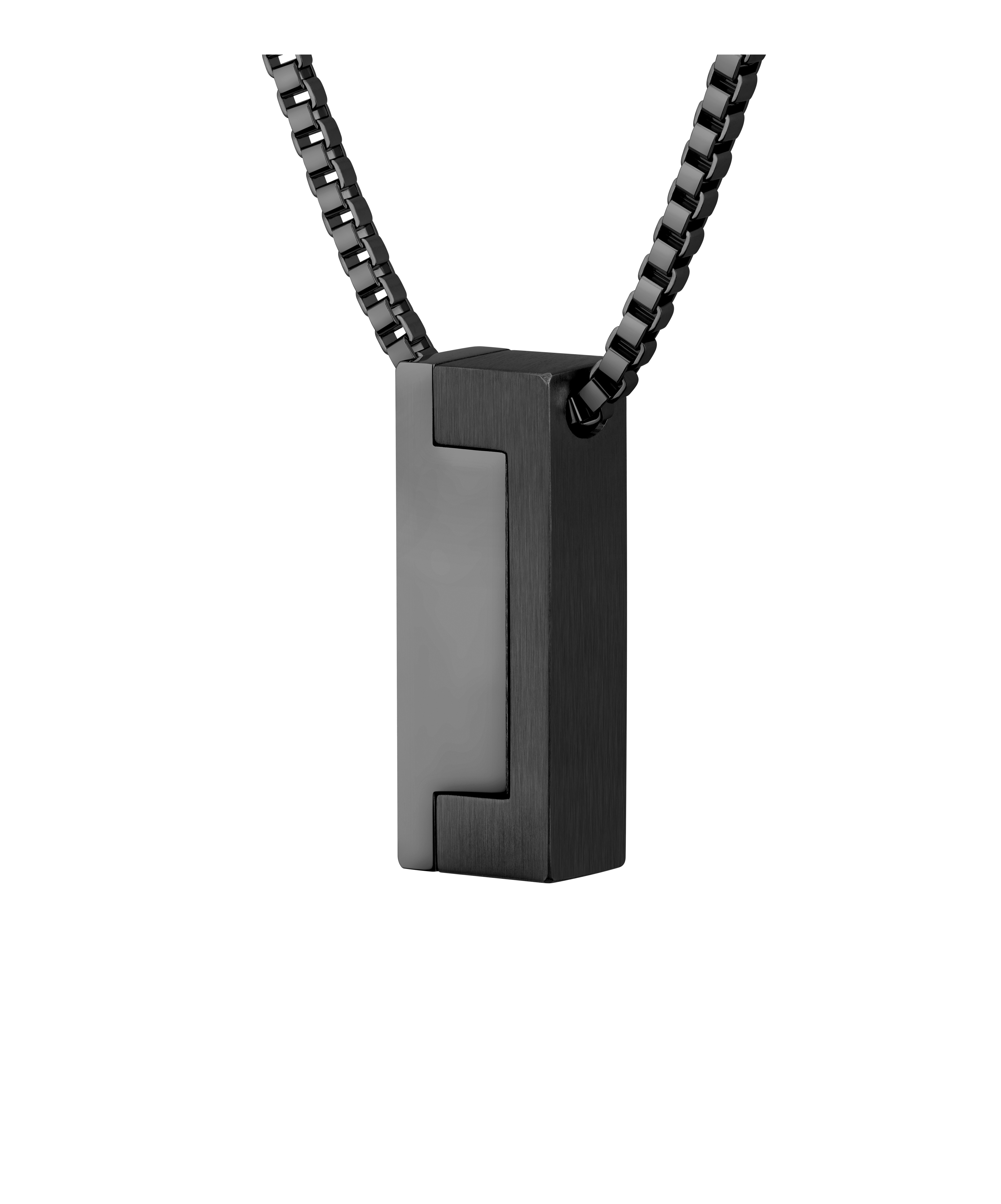 Kette mit Anhänger BOSS "CANDOR JEWELRY", schwarz, Halsketten, Damen, Edelstahl, L: 70 B: 2mm, B:2mm Image
