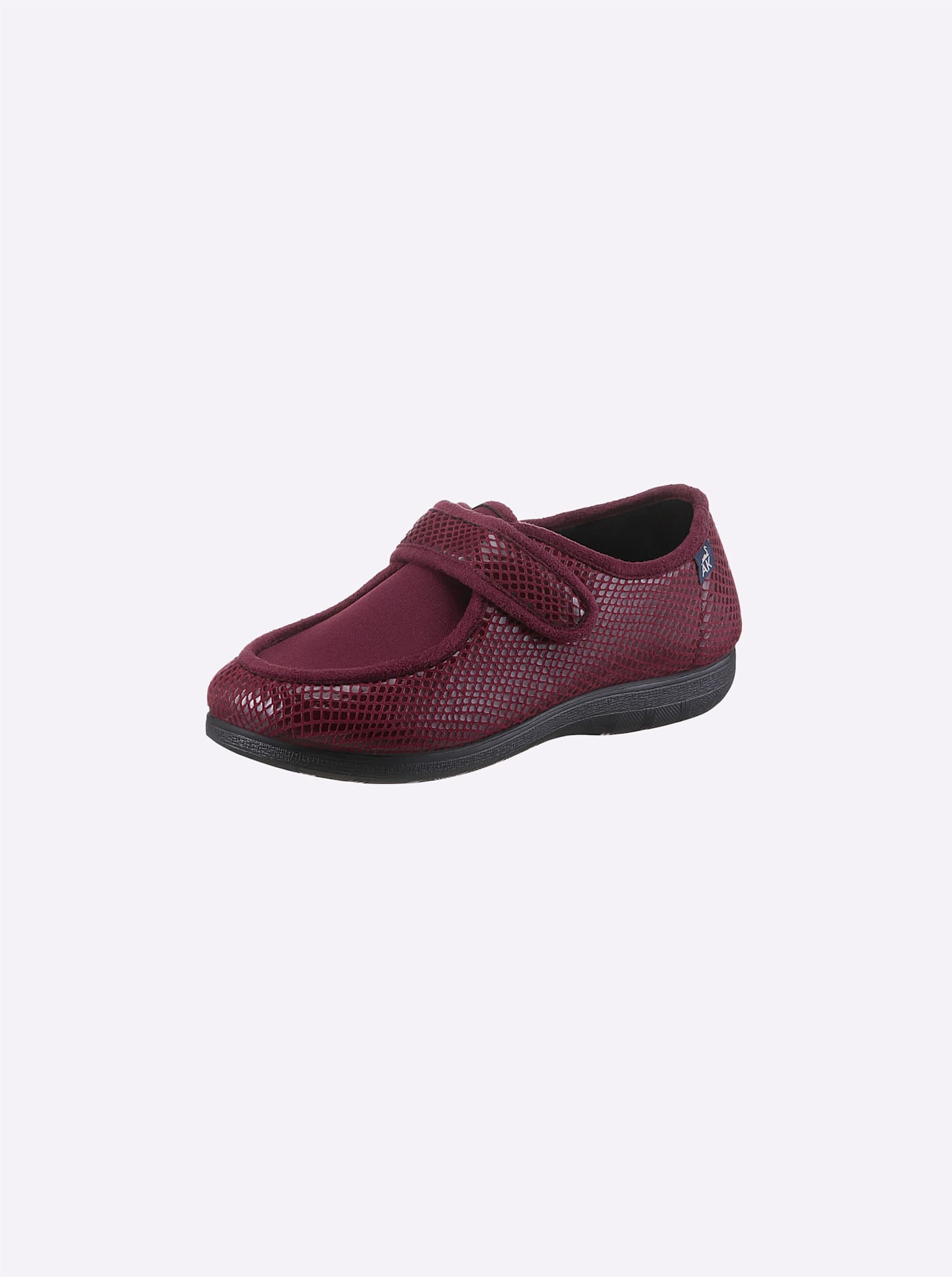 Hausschuh CASUAL LOOKS, Damen, Gr. 39, rot (bordeaux), Textil, Schuhe Hausschuh
