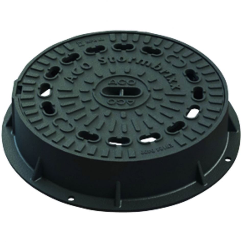 ACO Stormbrixx Blockrigole Schachtabdeckung mit Lüftungsöffnungen 400 mm Image