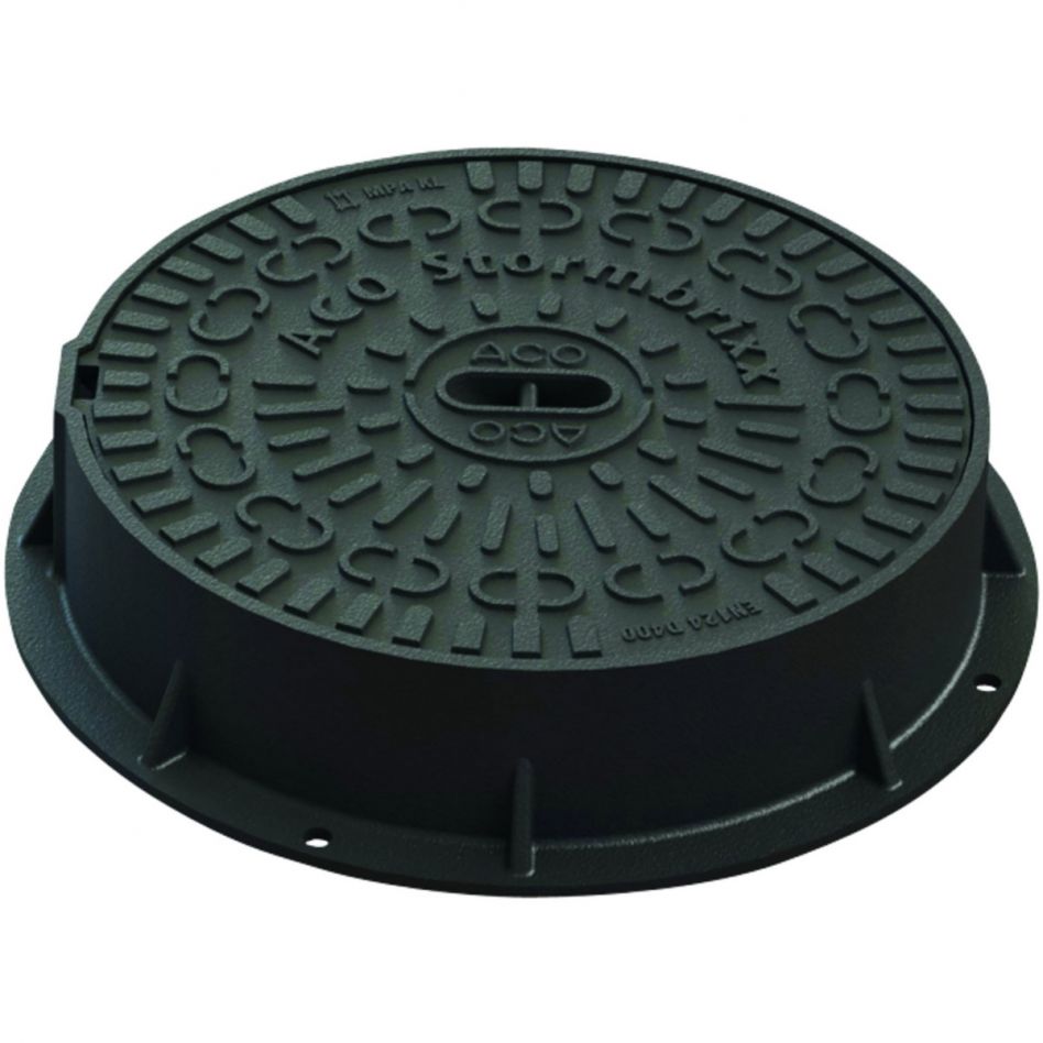 ACO Stormbrixx Blockrigole Schachtabdeckung ohne Lüftungsöffnungen 400 mm Image